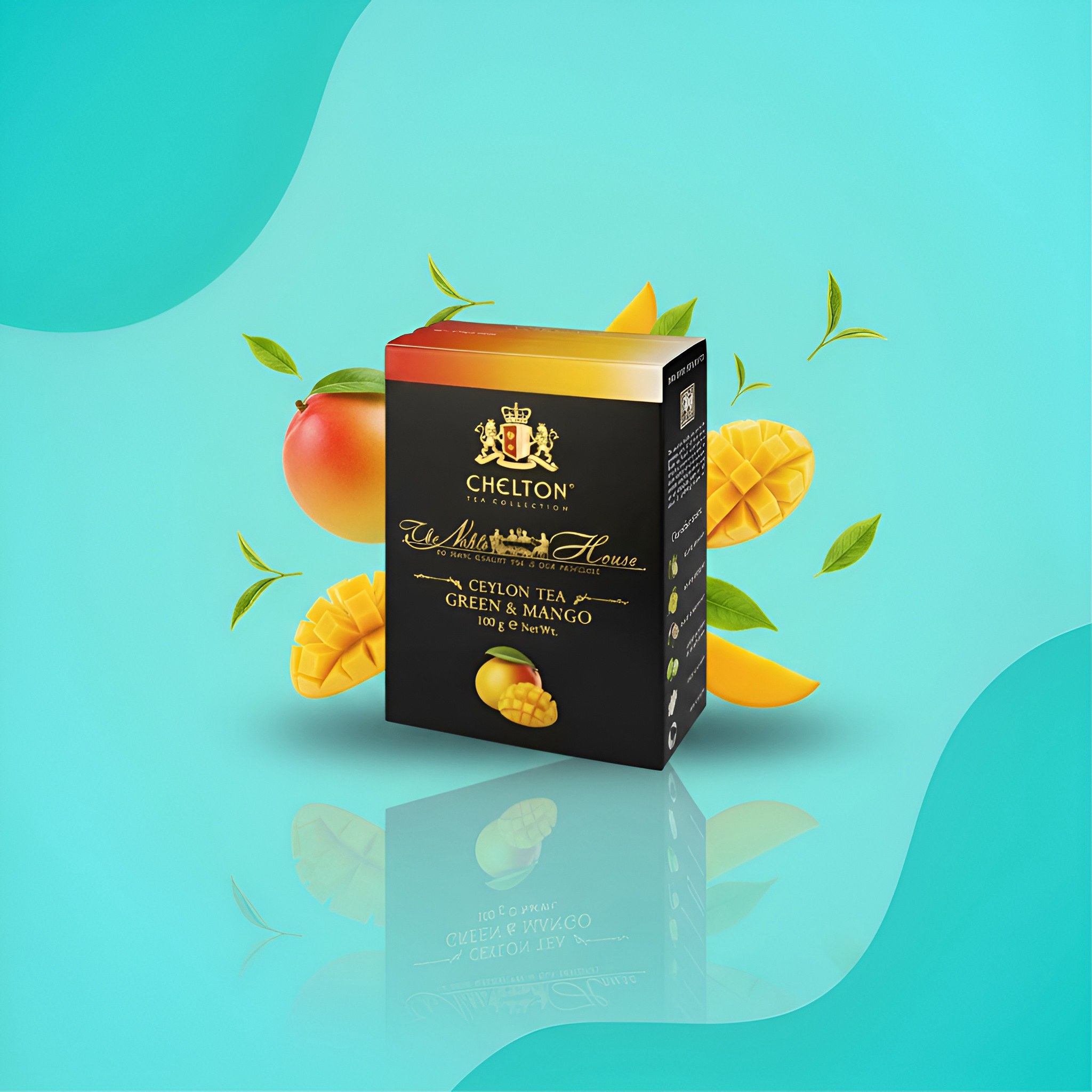 Чай зелёный Chelton Green & Mango с манго листовой 100 г