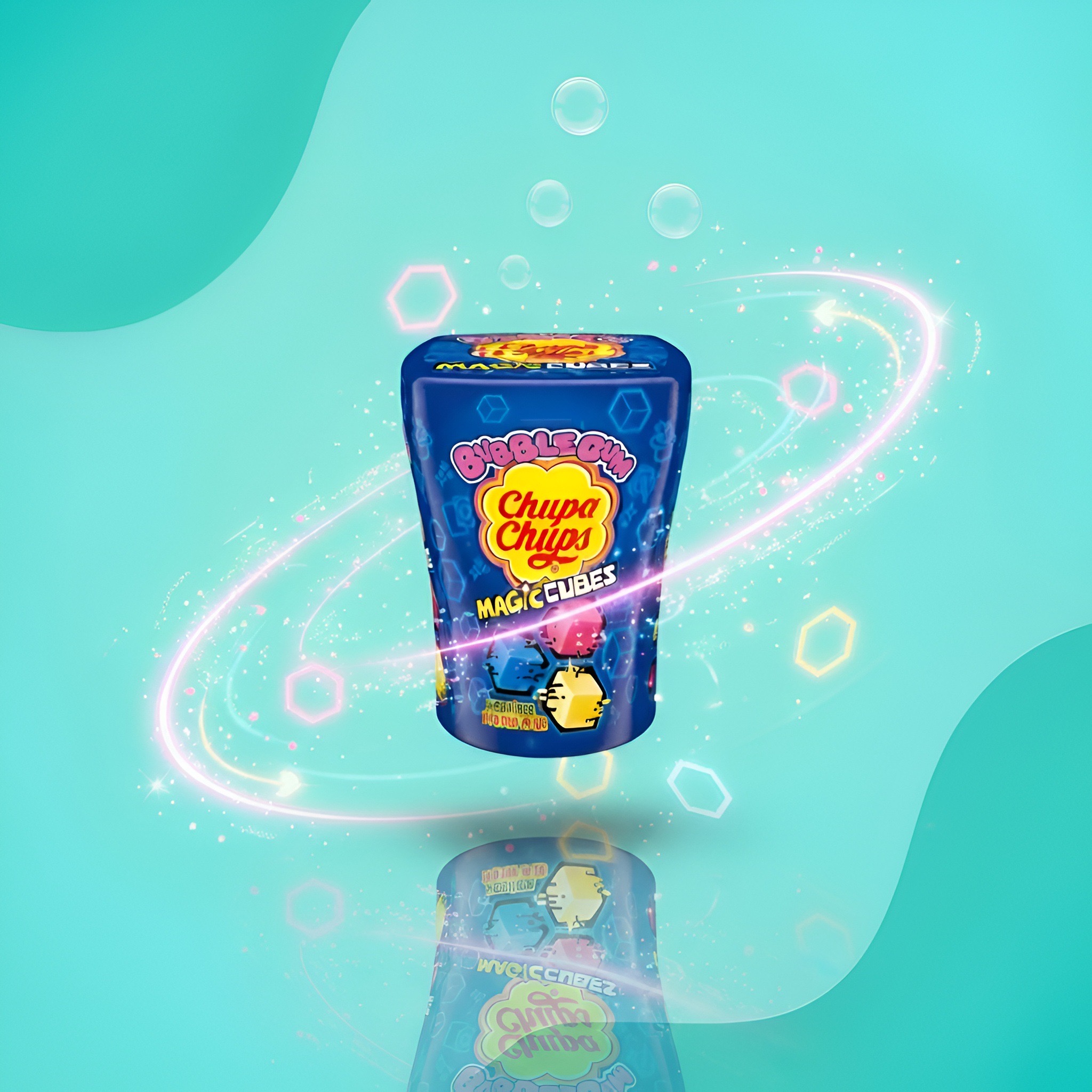 Chupa Chups Magic Cubes жевательная резинка, 86 г