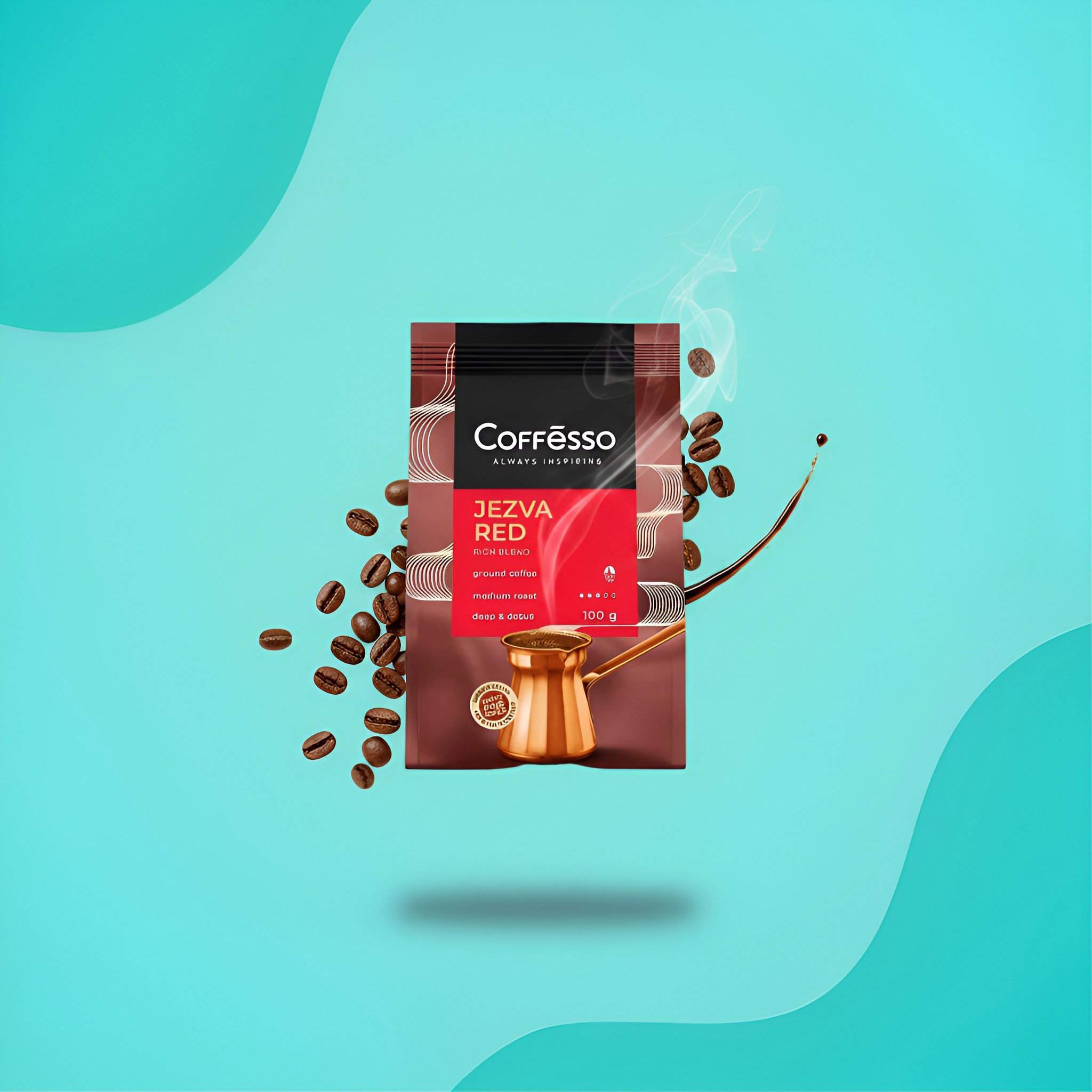 Кофе молотый Coffesso Jezva Red для турки 100 г