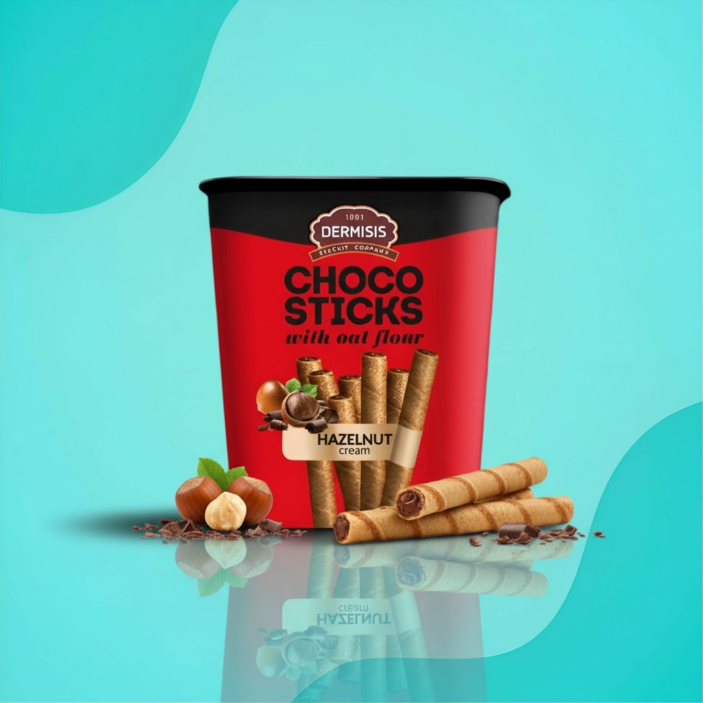Dermisis Choco Sticks Hazelnut Cream, 400 г