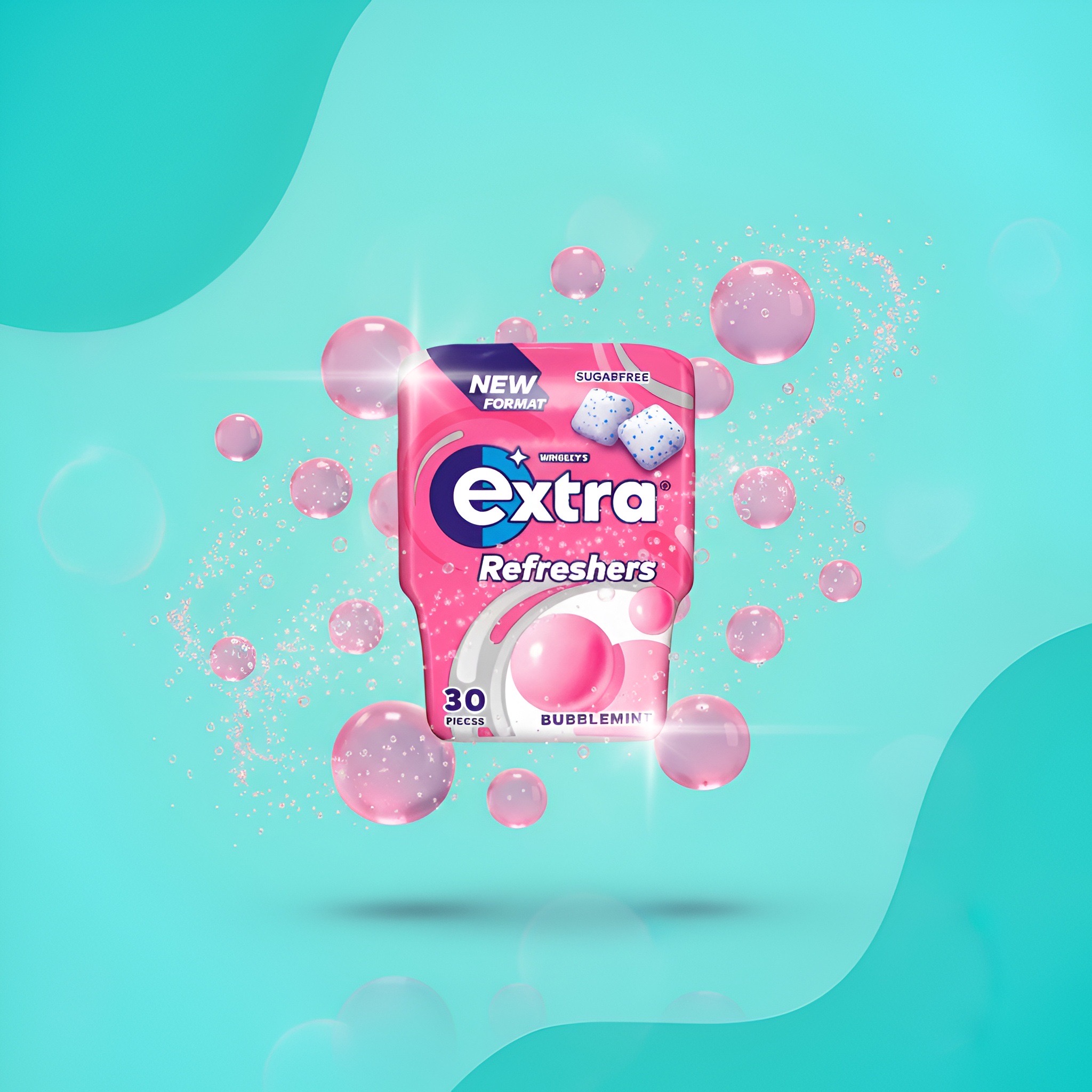Extra Refreshers Баблминт, 30 шт