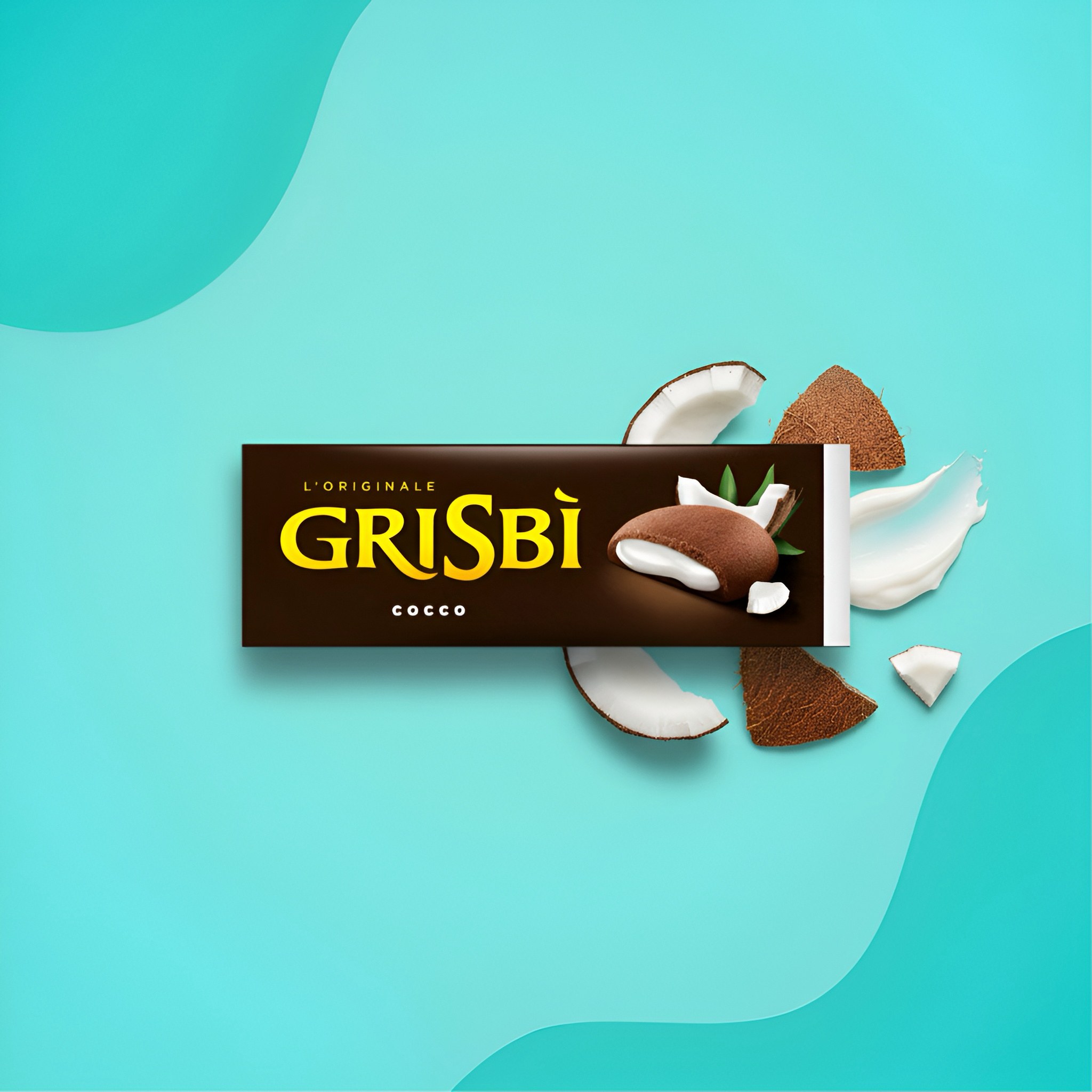 Печенье Grisbì Cocco с кокосовым кремом 135 г