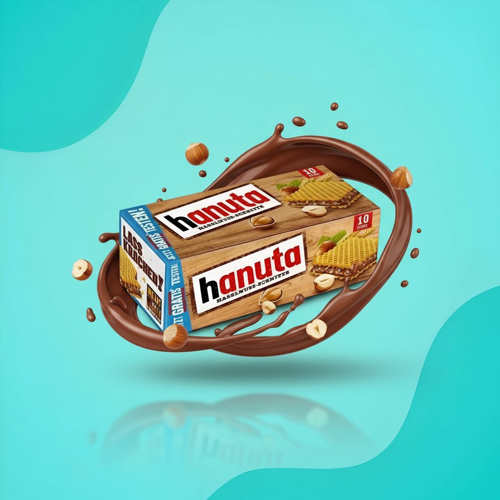 Вафли Hanuta с ореховым кремом 10 шт 220 г