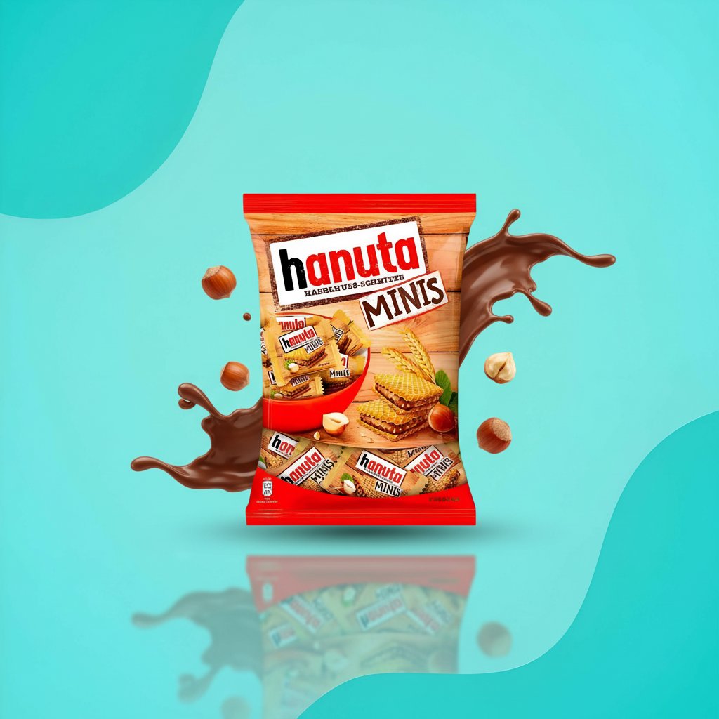 Вафли Hanuta Minis с ореховым кремом 200 г
