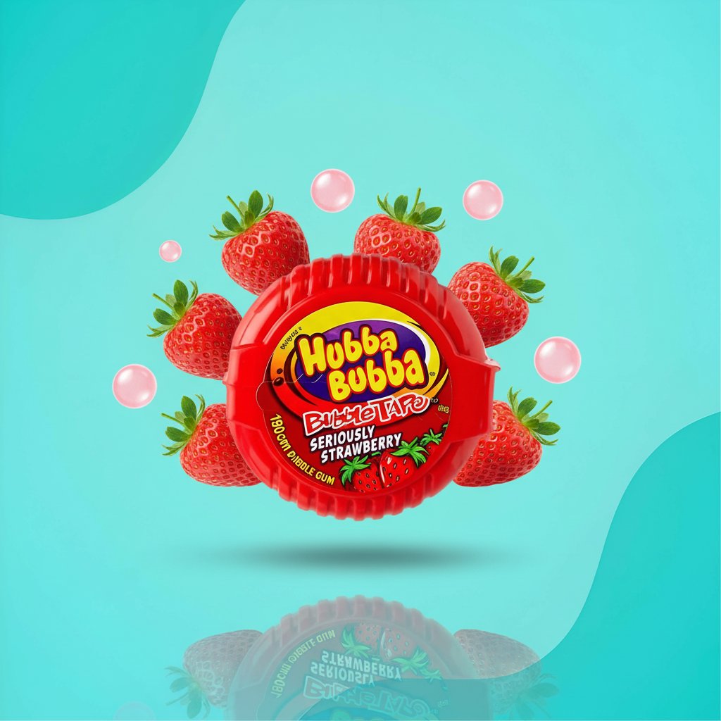 Жевательная резинка Hubba Bubba Bubble Tape клубника 56 г