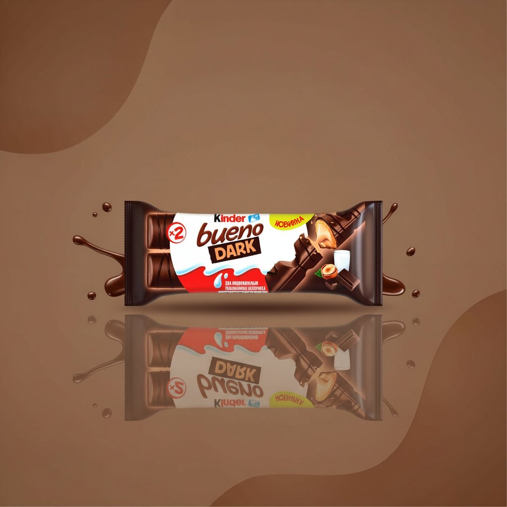 Батончик Kinder Bueno Dark тёмный с молочно-ореховой начинкой 39 г