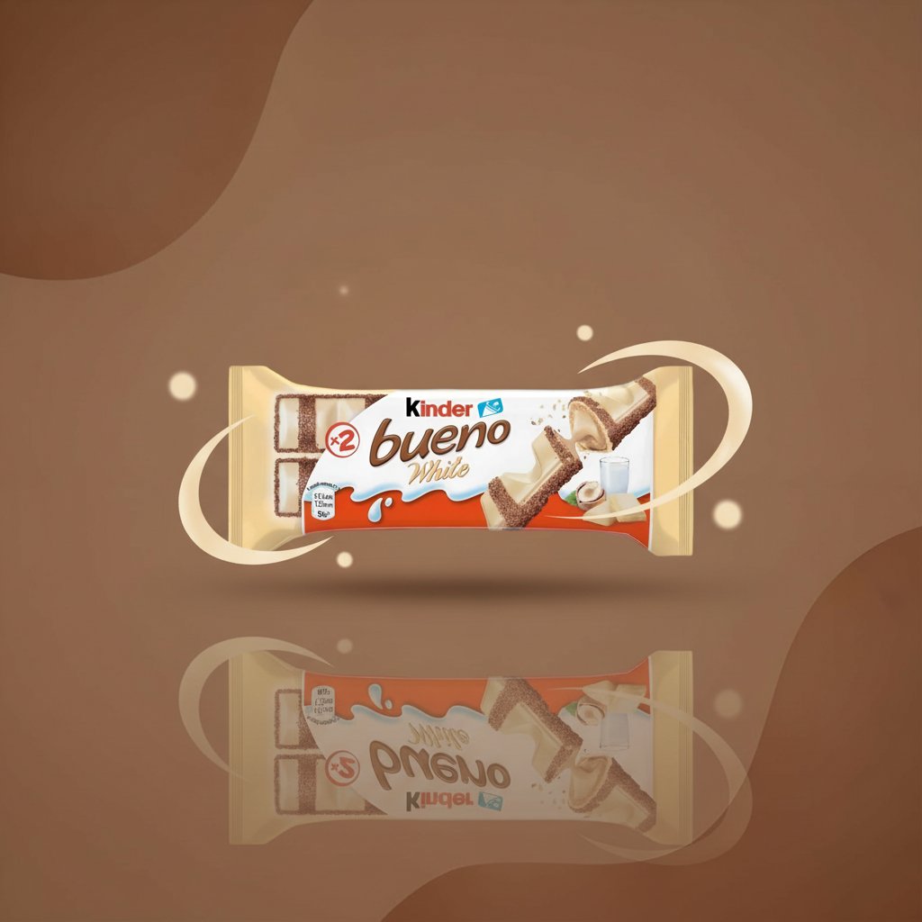 Батончик Kinder Bueno White белый с молочно-ореховой начинкой 39 г