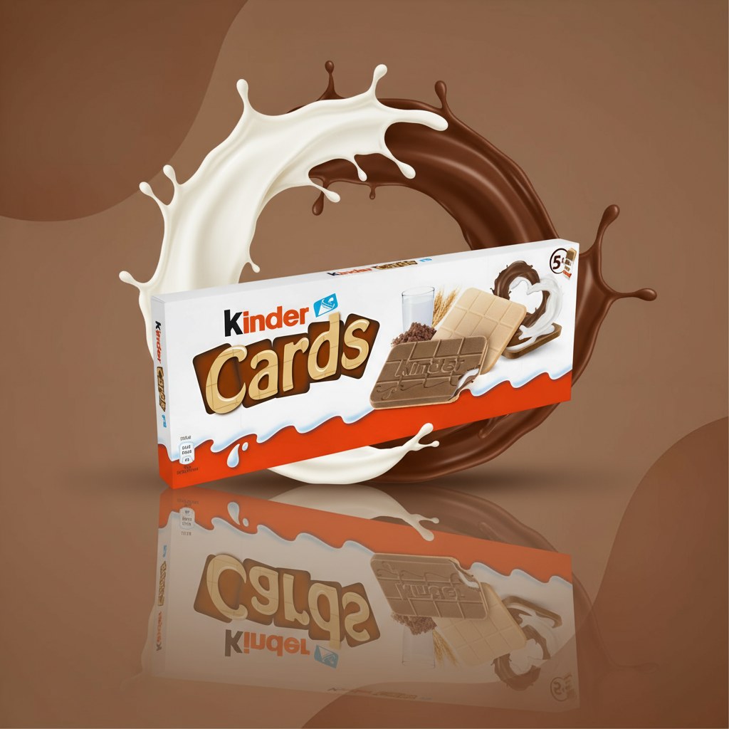 Вафли Kinder Cards с молочно-какао кремом 128 г