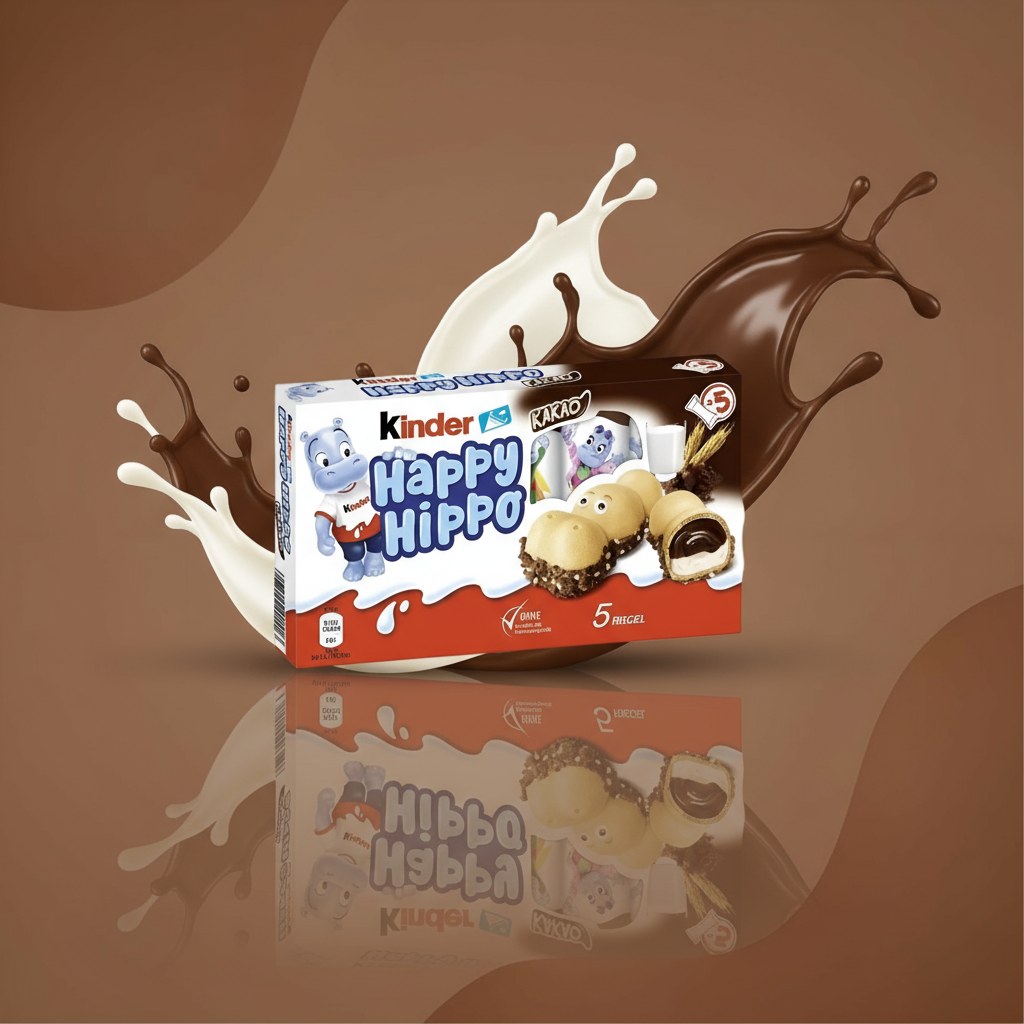 Печенье Kinder Happy Hippo с какао-кремом 103,5 г