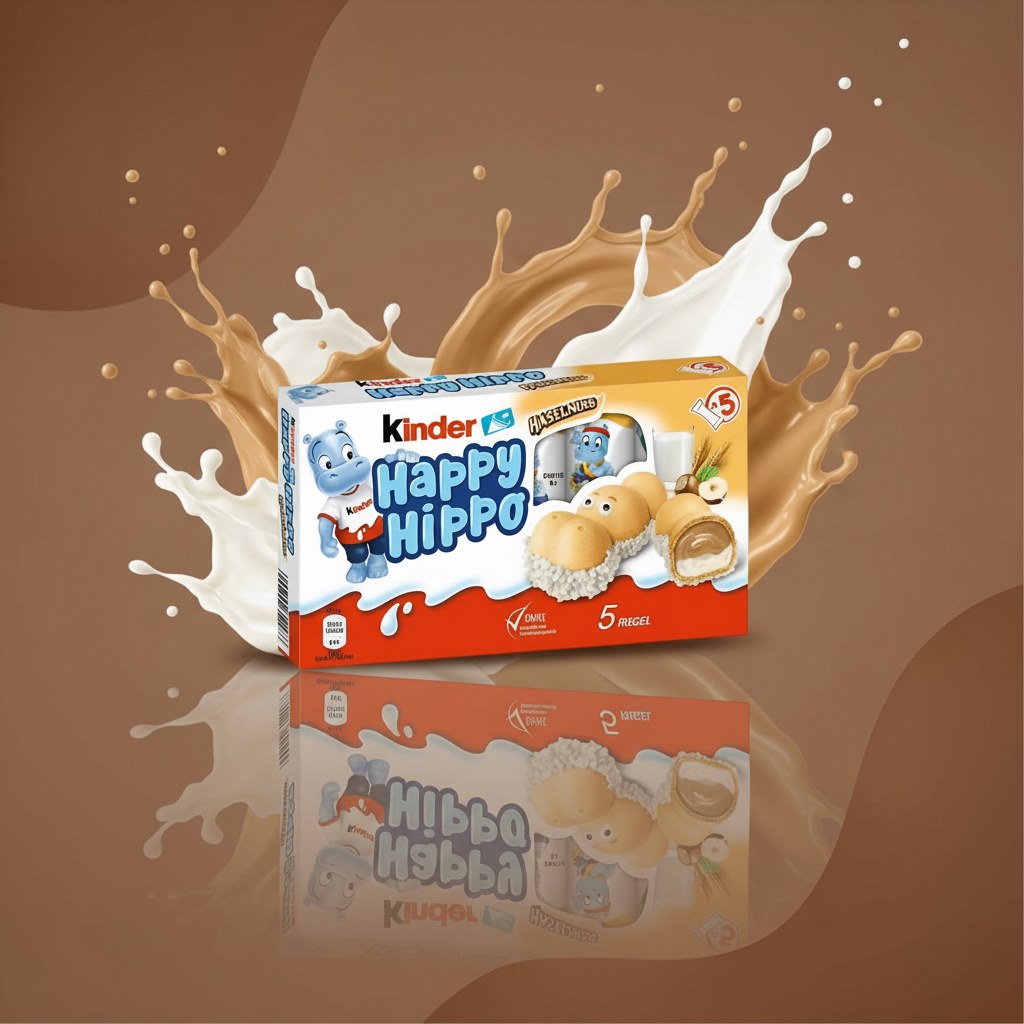 Печенье Kinder Happy Hippo с ореховым кремом 103,5 г