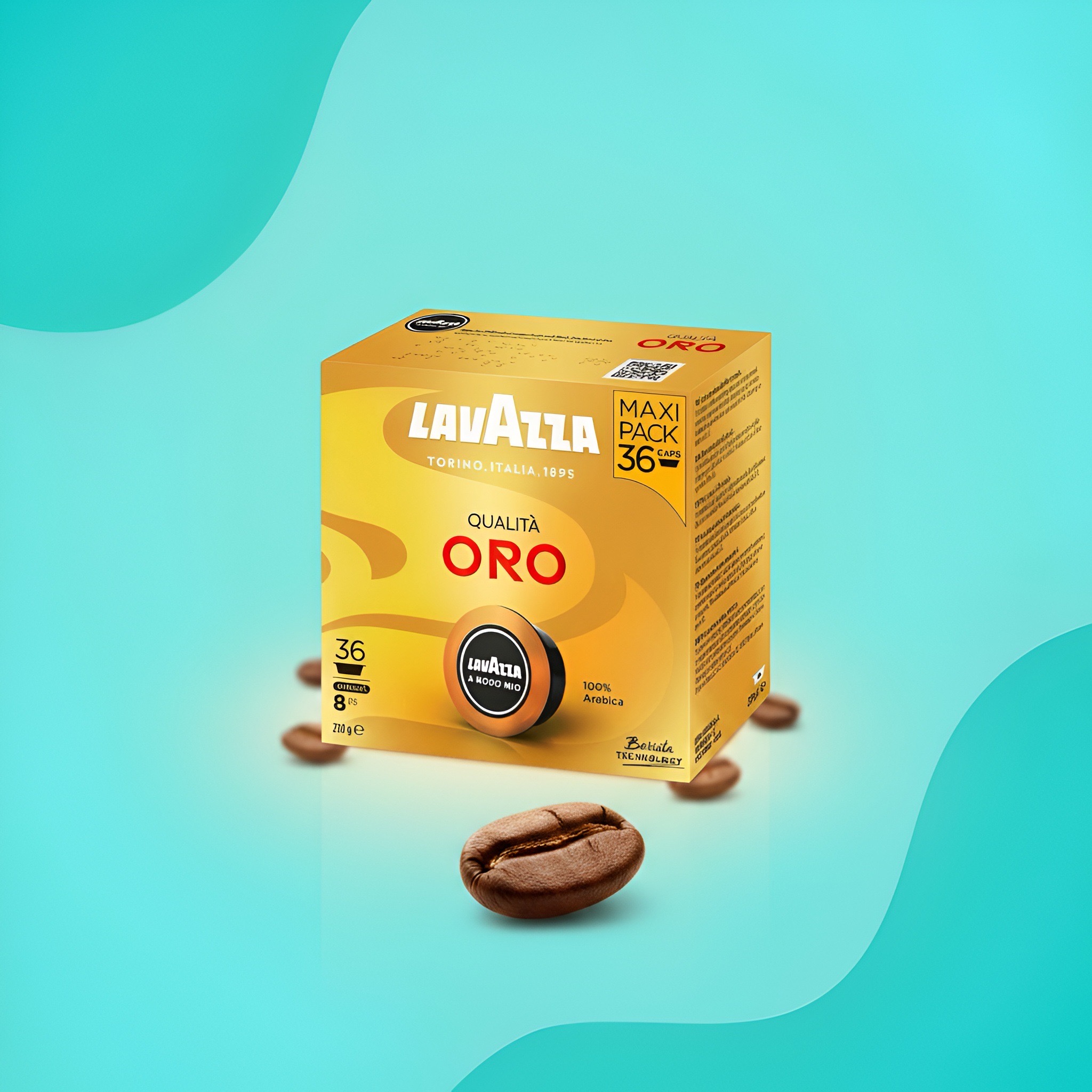 Кофе в капсулах A Modo Mio Qualità Oro (Maxi Pack), 270 г (36 капсул)