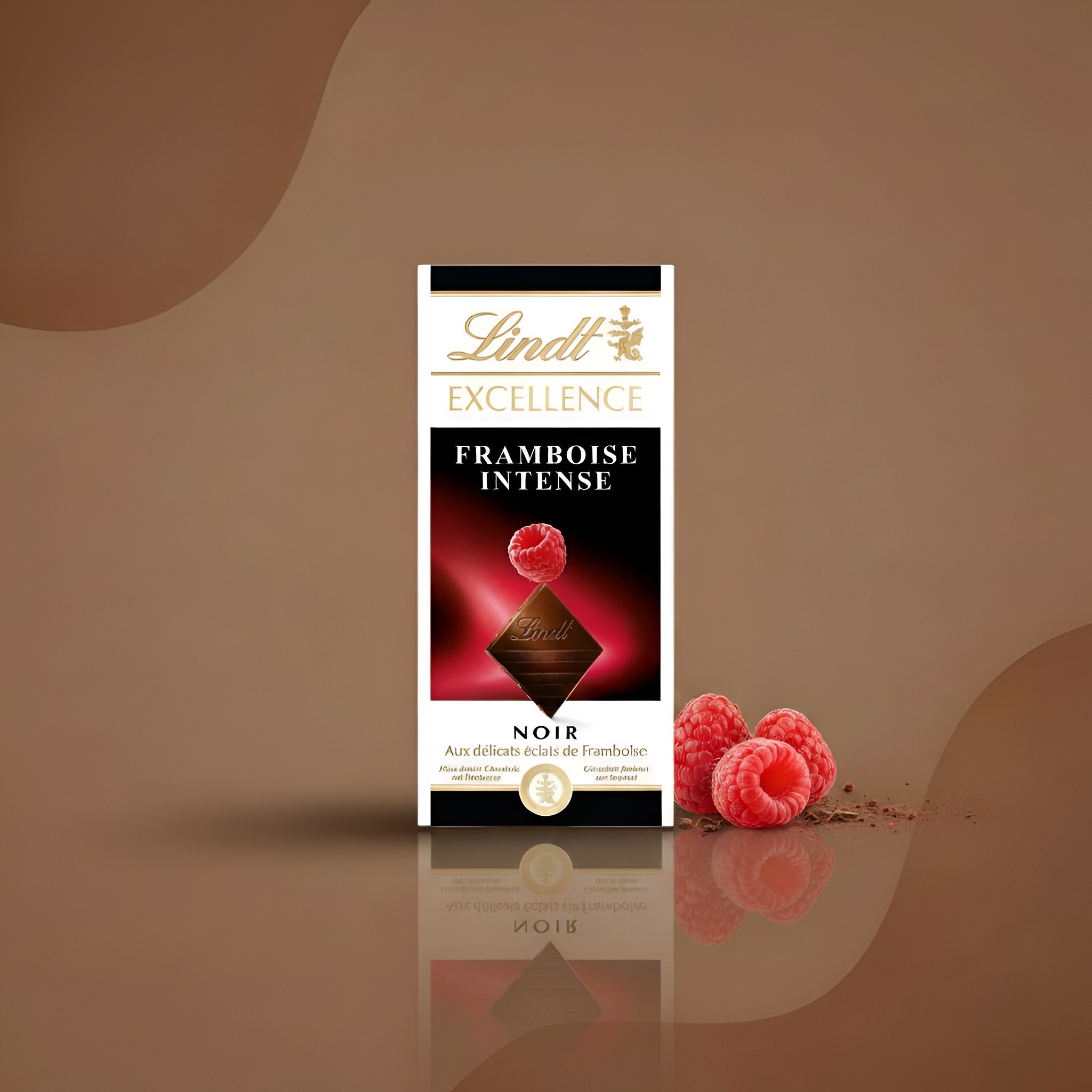 Lindt Excellence Framboise Intense, тёмный шоколад с малиной, 100 г