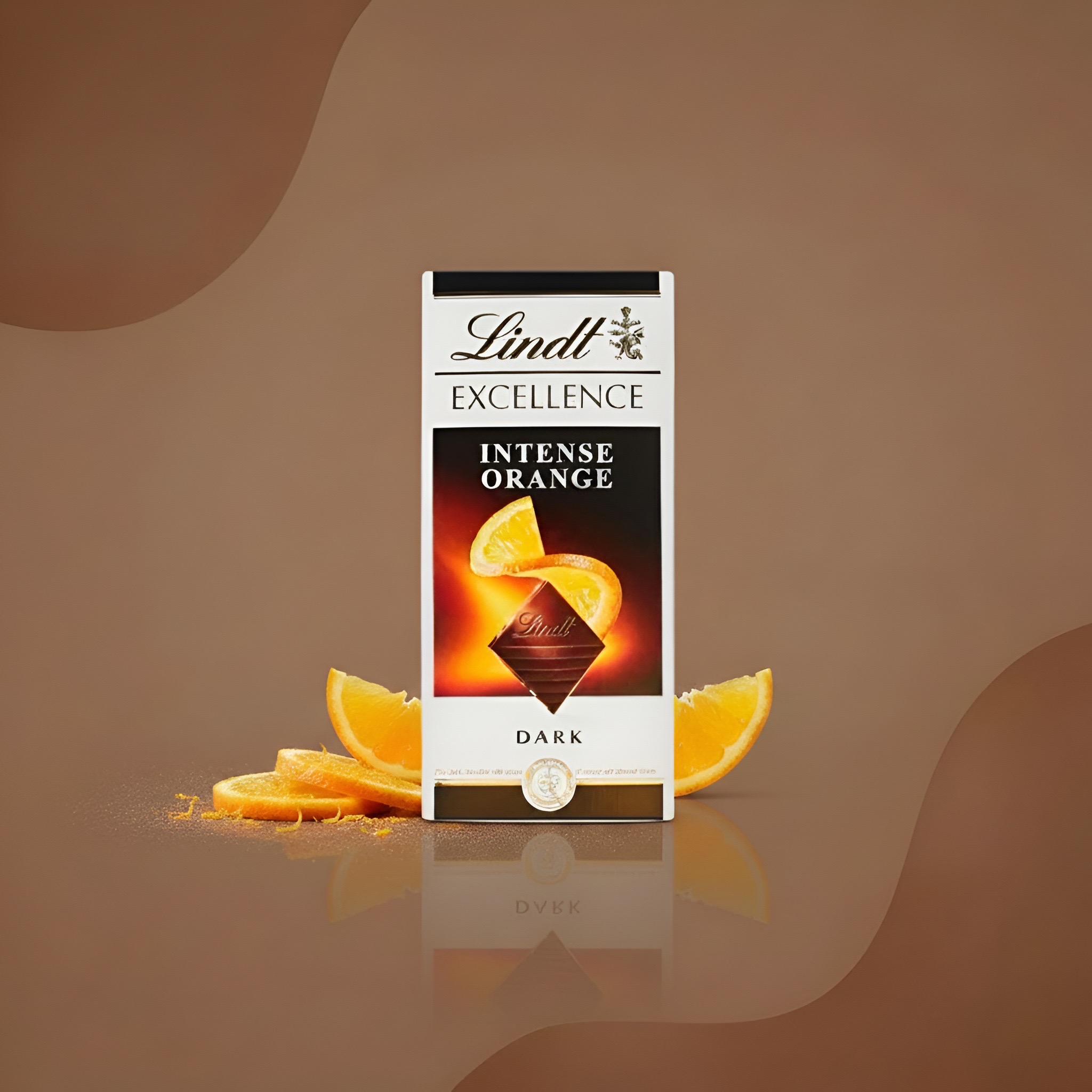 Lindt Excellence Intense Orange, тёмный шоколад с апельсином, 100 г