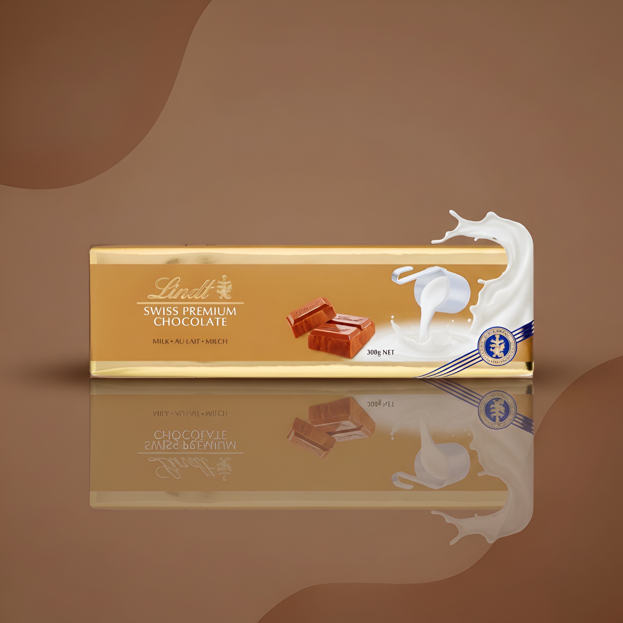 Lindt Swiss Premium Chocolate, молочный швейцарский шоколад, 300 г