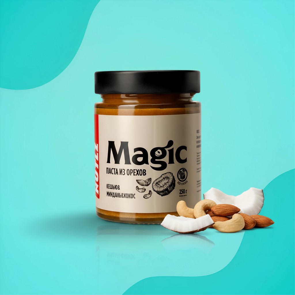 Magic Nutz паста из орехов, кешью-миндаль-кокос, 250 г