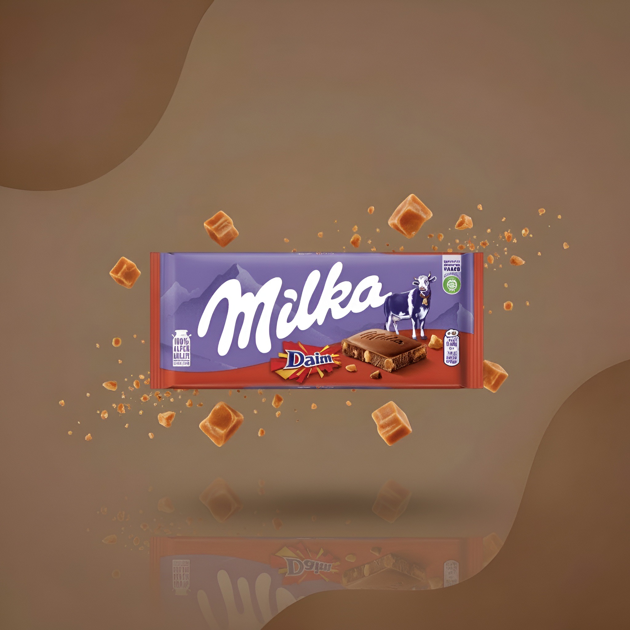 Milka Daim с карамелью и миндалём 100 г