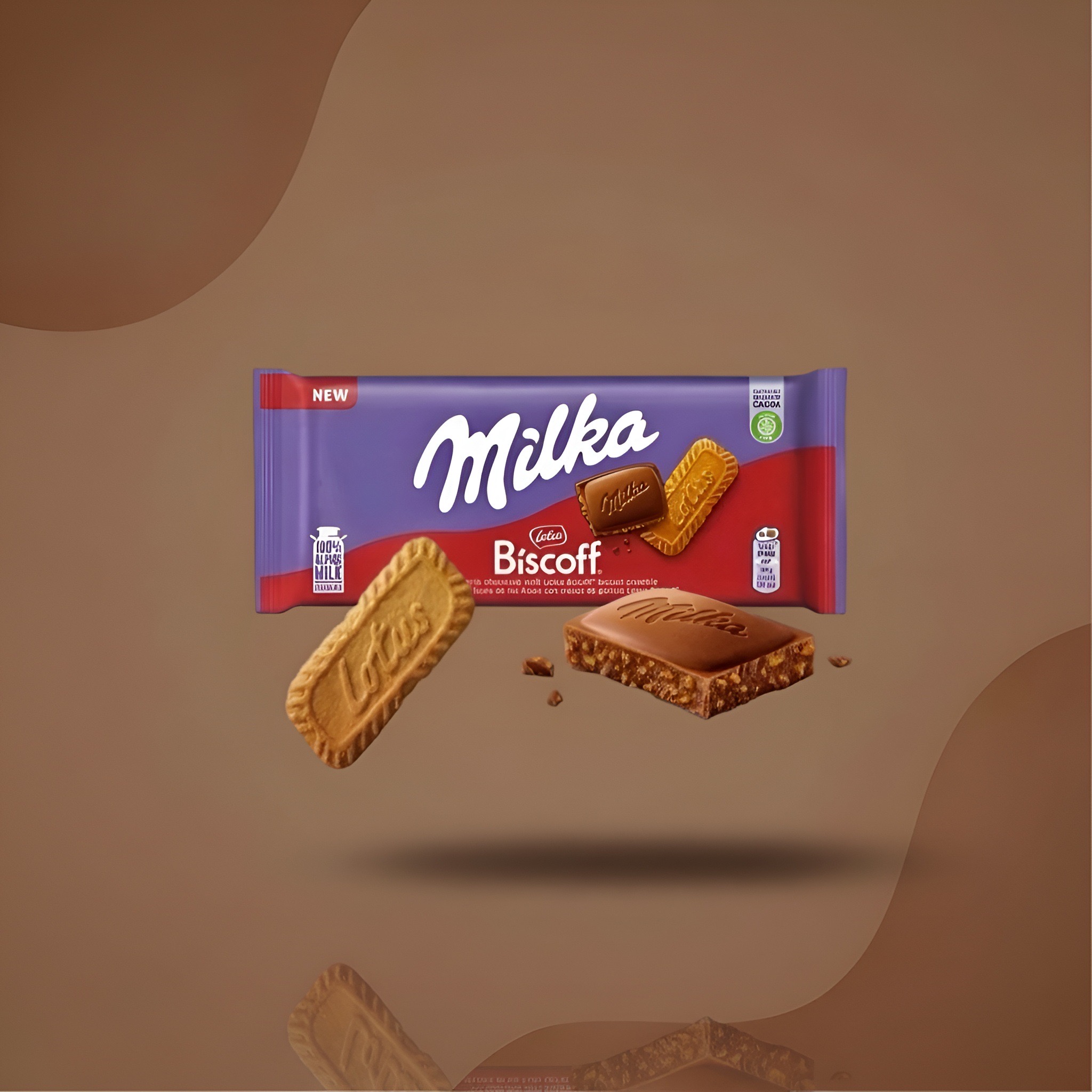 Milka Lotus Biscoff с печеньем 100 г