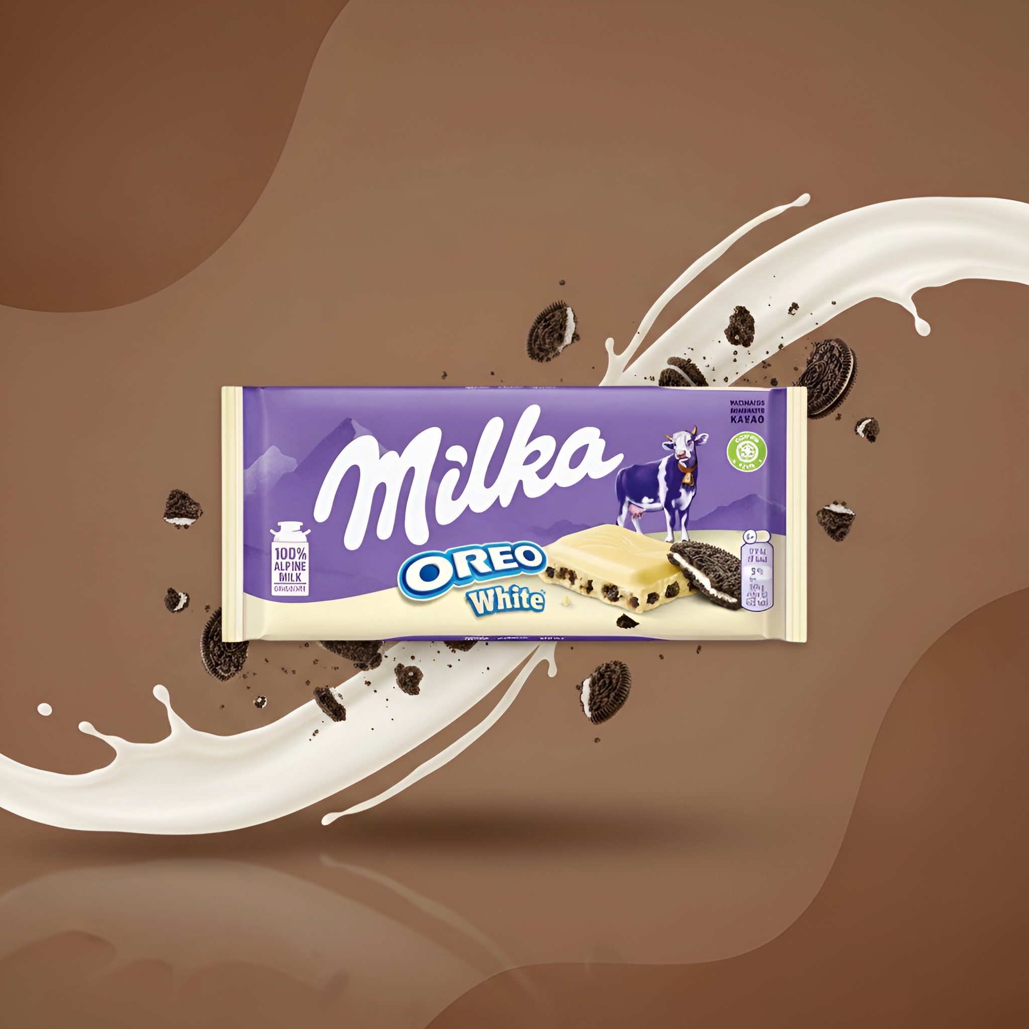 Milka Oreo White белый с печеньем 100 г
