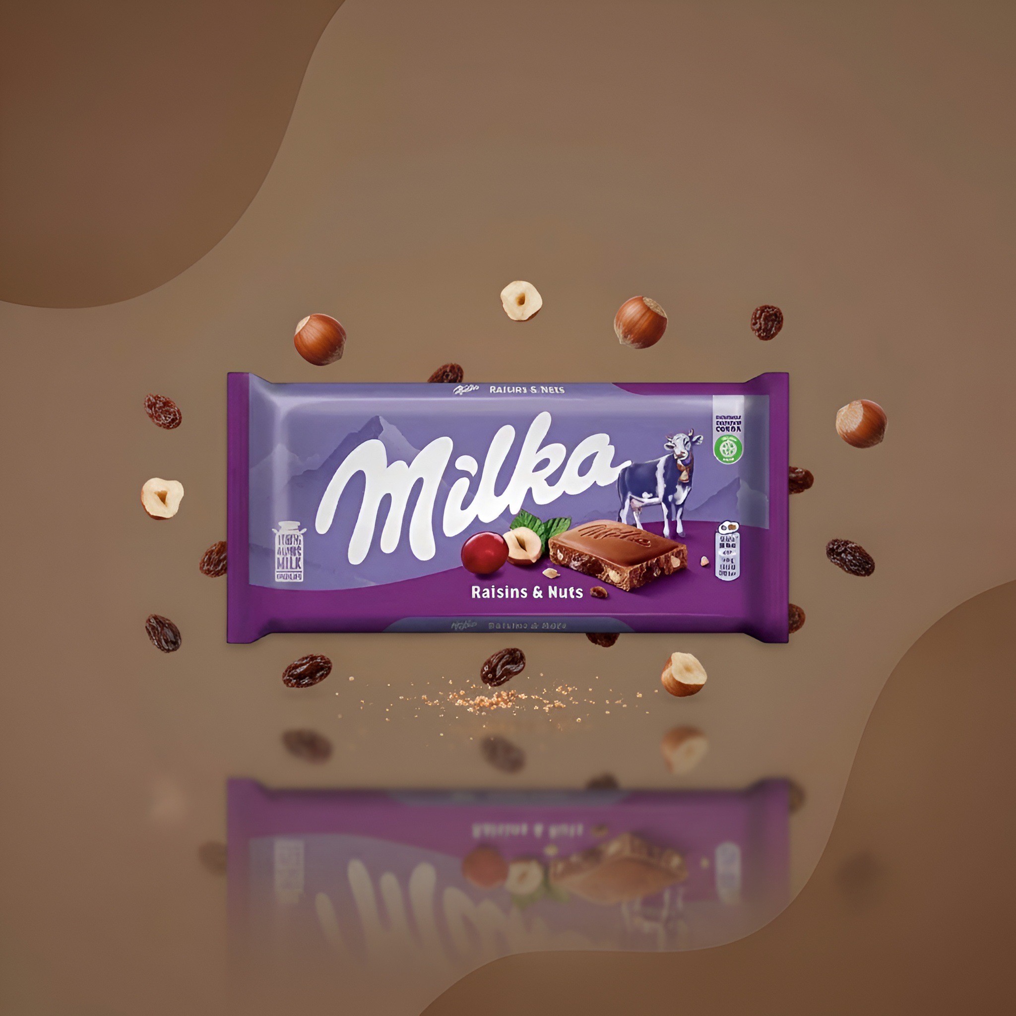 Milka Raisins & Nuts изюм и орехи 100 г