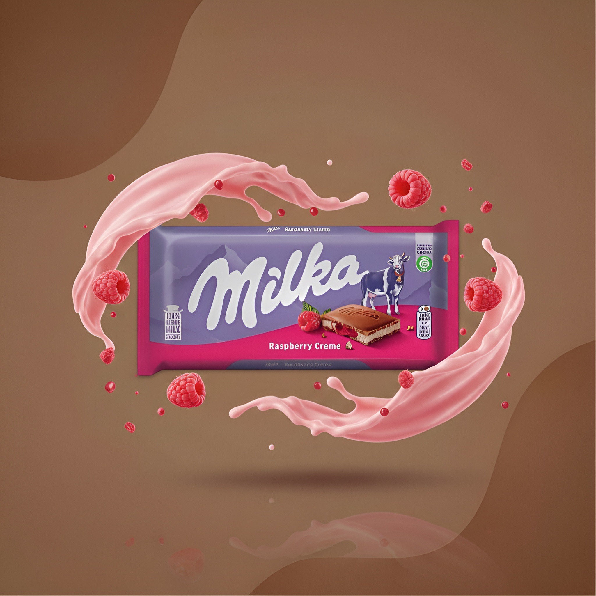Milka Raspberry Creme малиновый крем 100 г