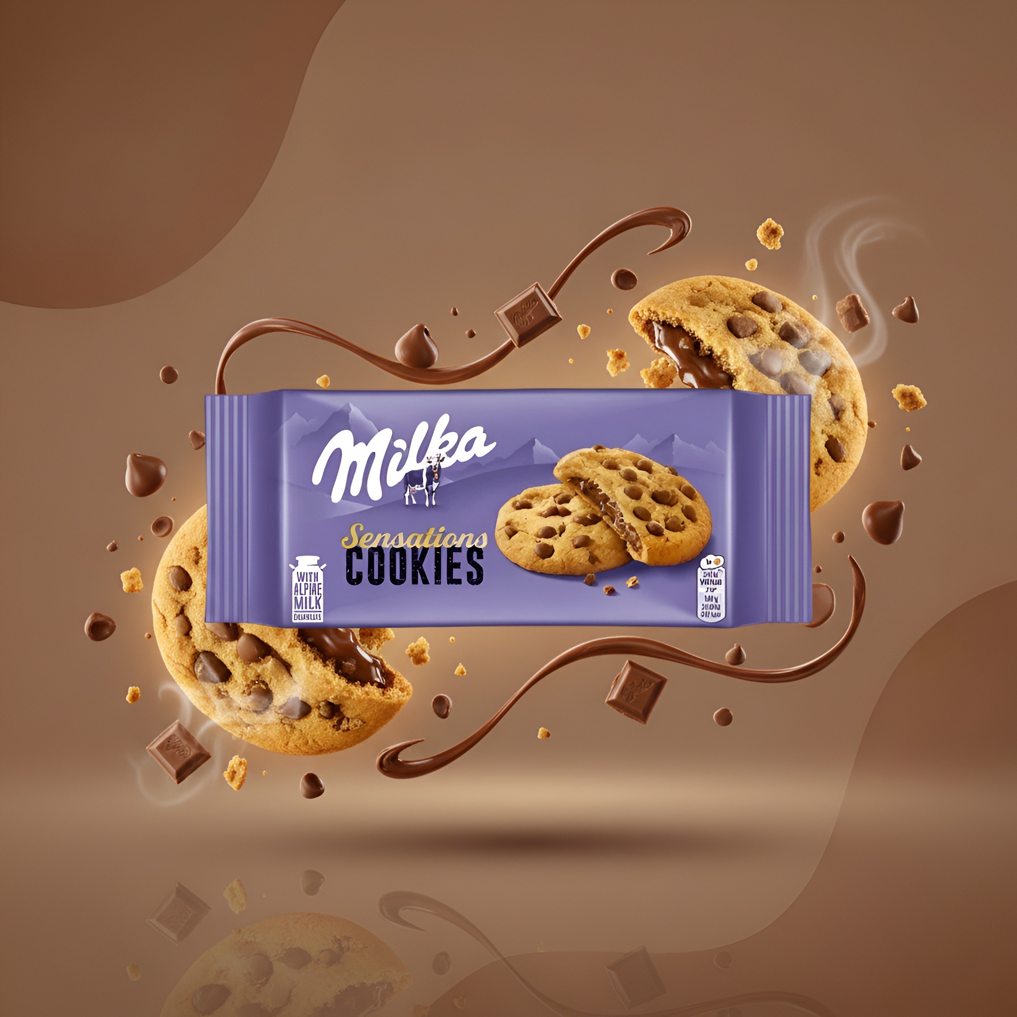 Milka Sensations Cookies, 156 г