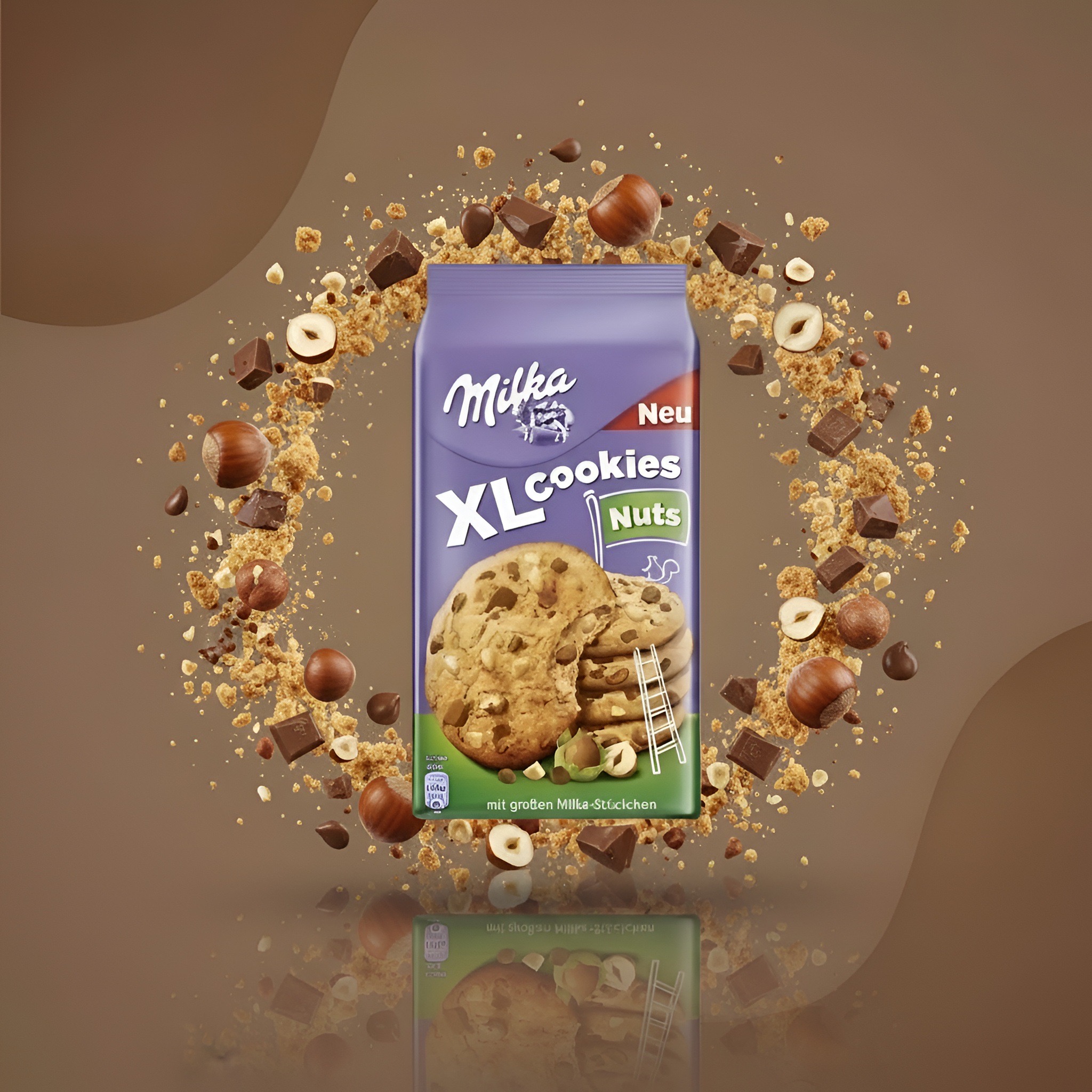 Milka XL Cookies с фундуком, 184 г