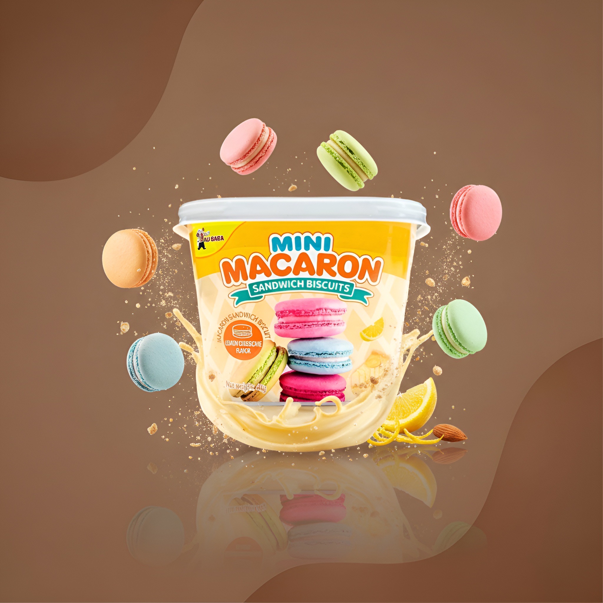 Mini Macaron, мини печенье-сэндвич ассорти, вес уточнить