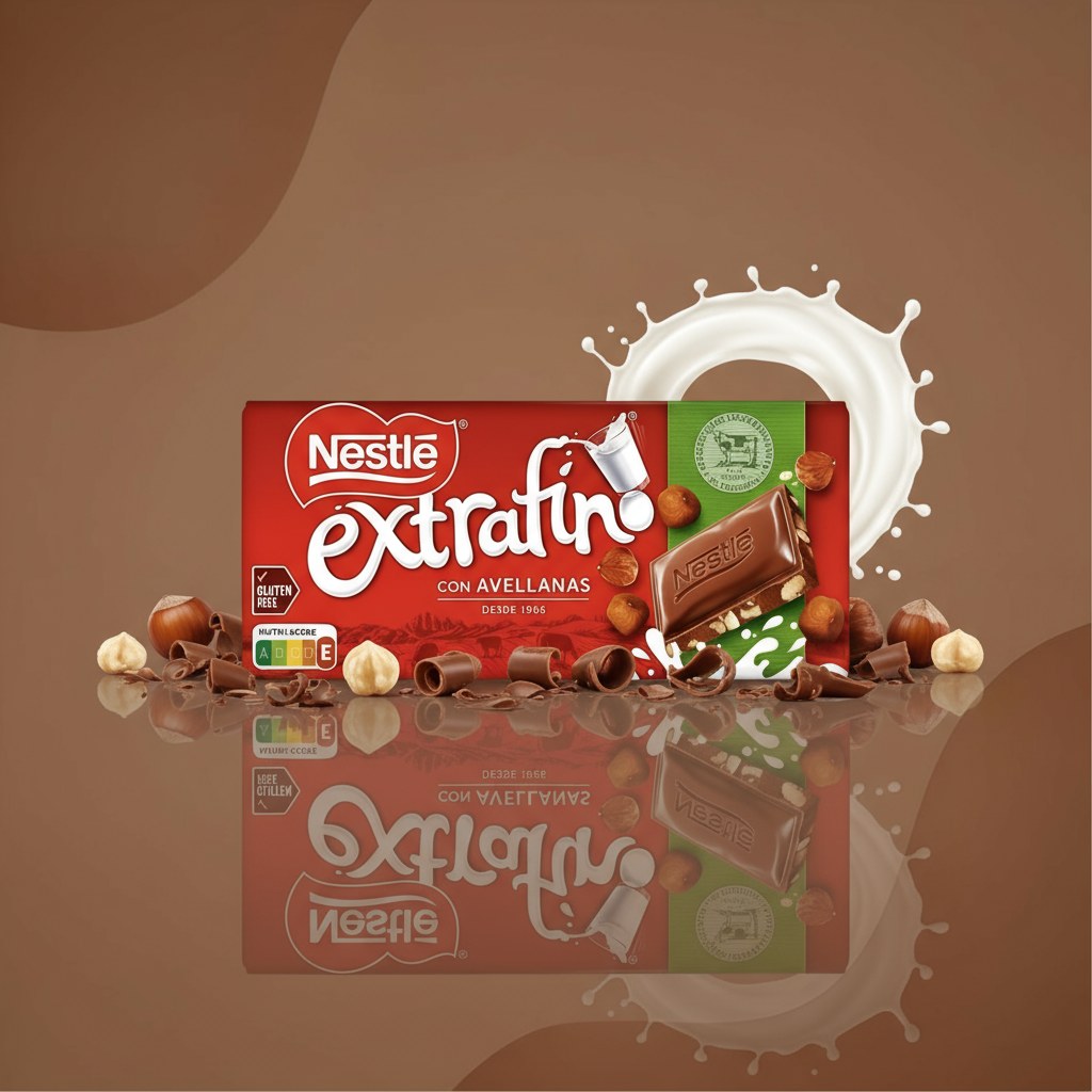 Шоколад Nestlé Extrafino молочный с фундуком 123 г