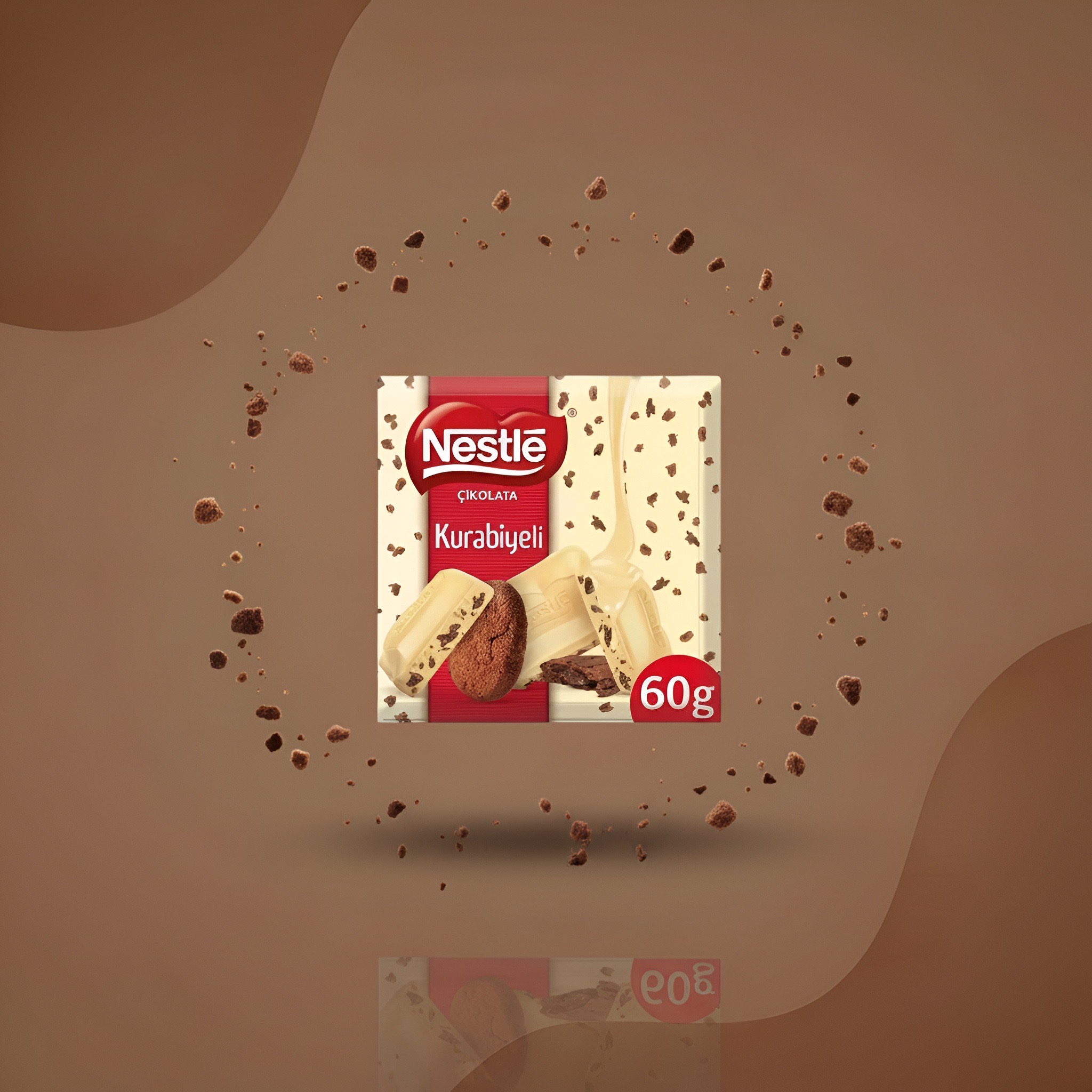Nestlé Kurabiyeli белый с печеньем 60 г