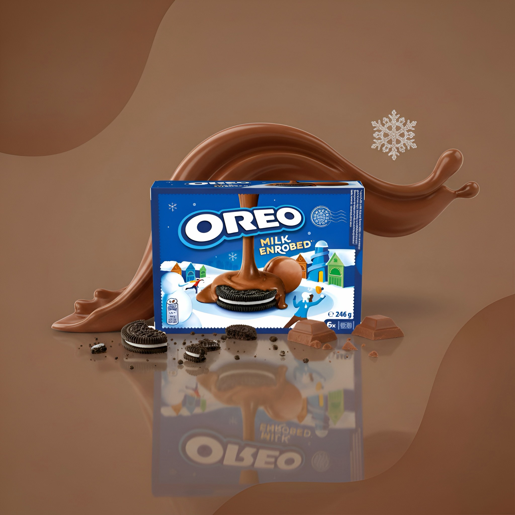 Печенье Oreo Milk Enrobed в молочном шоколаде 246 г