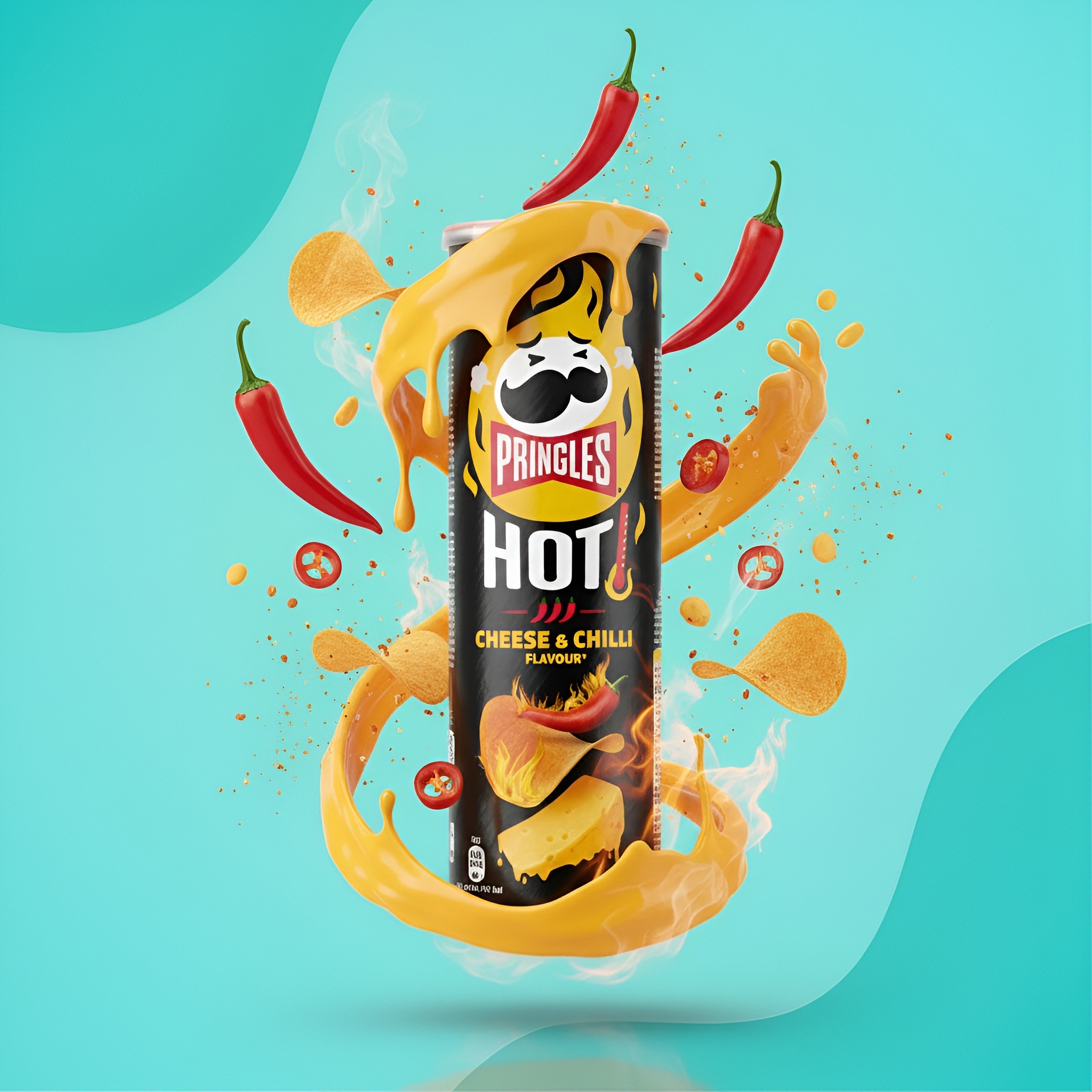 Pringles HOT Сыр и чили, 160 г