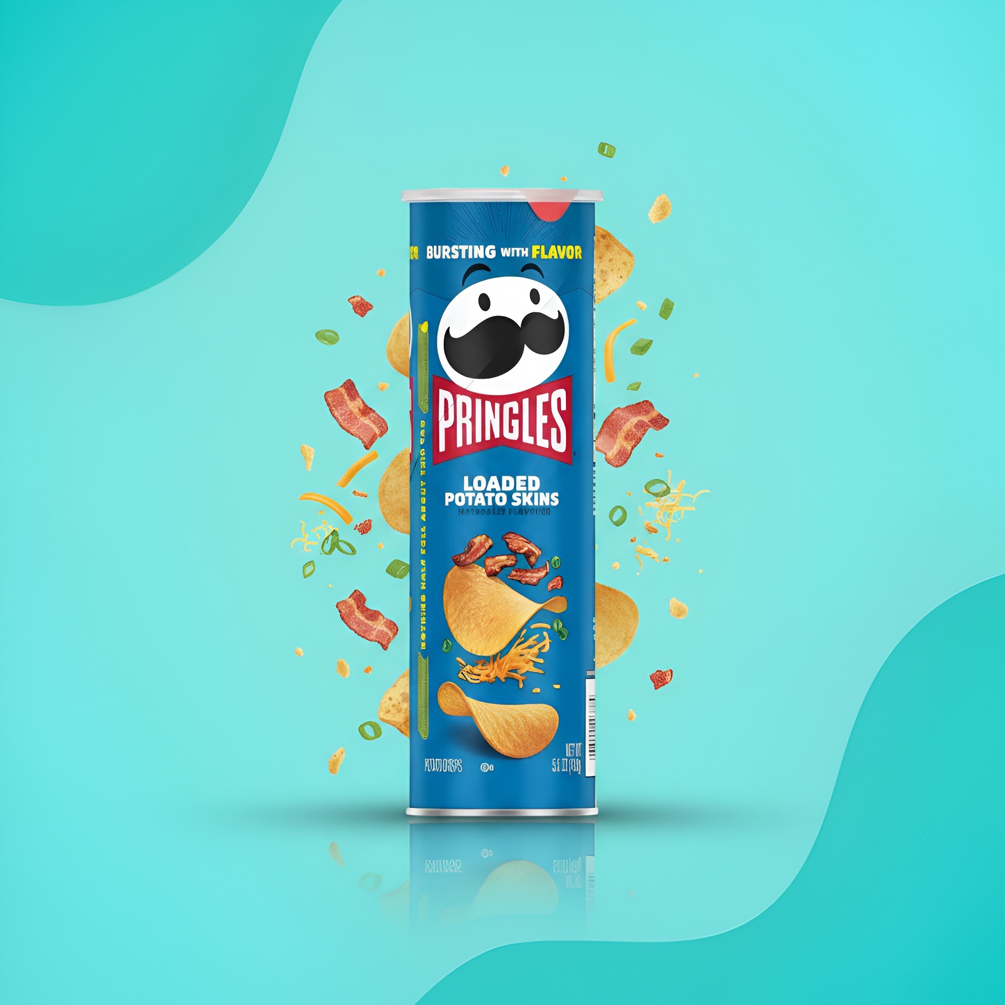 Pringles Картофель с беконом и сыром, 156 г
