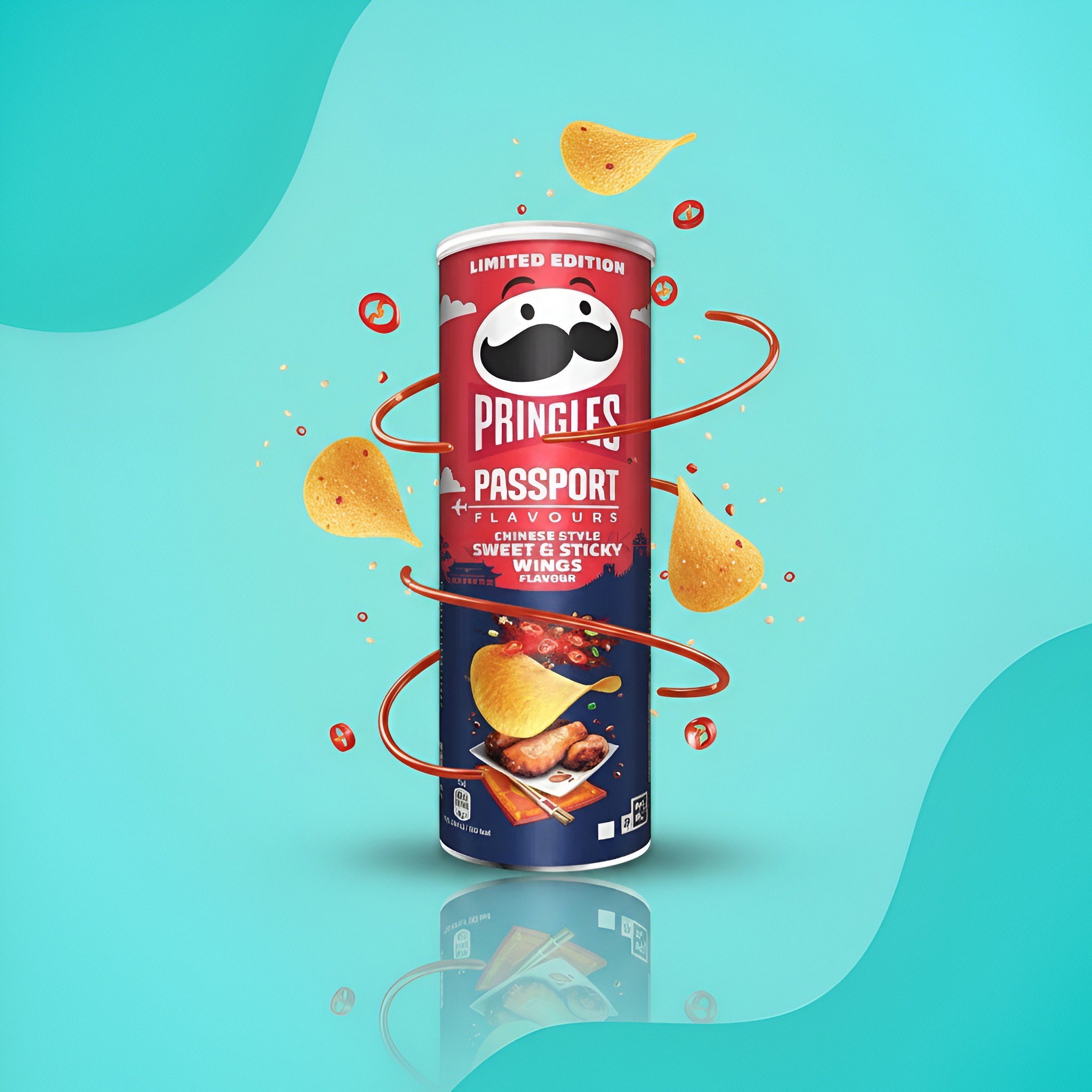 Pringles Passport Крылышки в сладком соусе по-китайски, 165 г