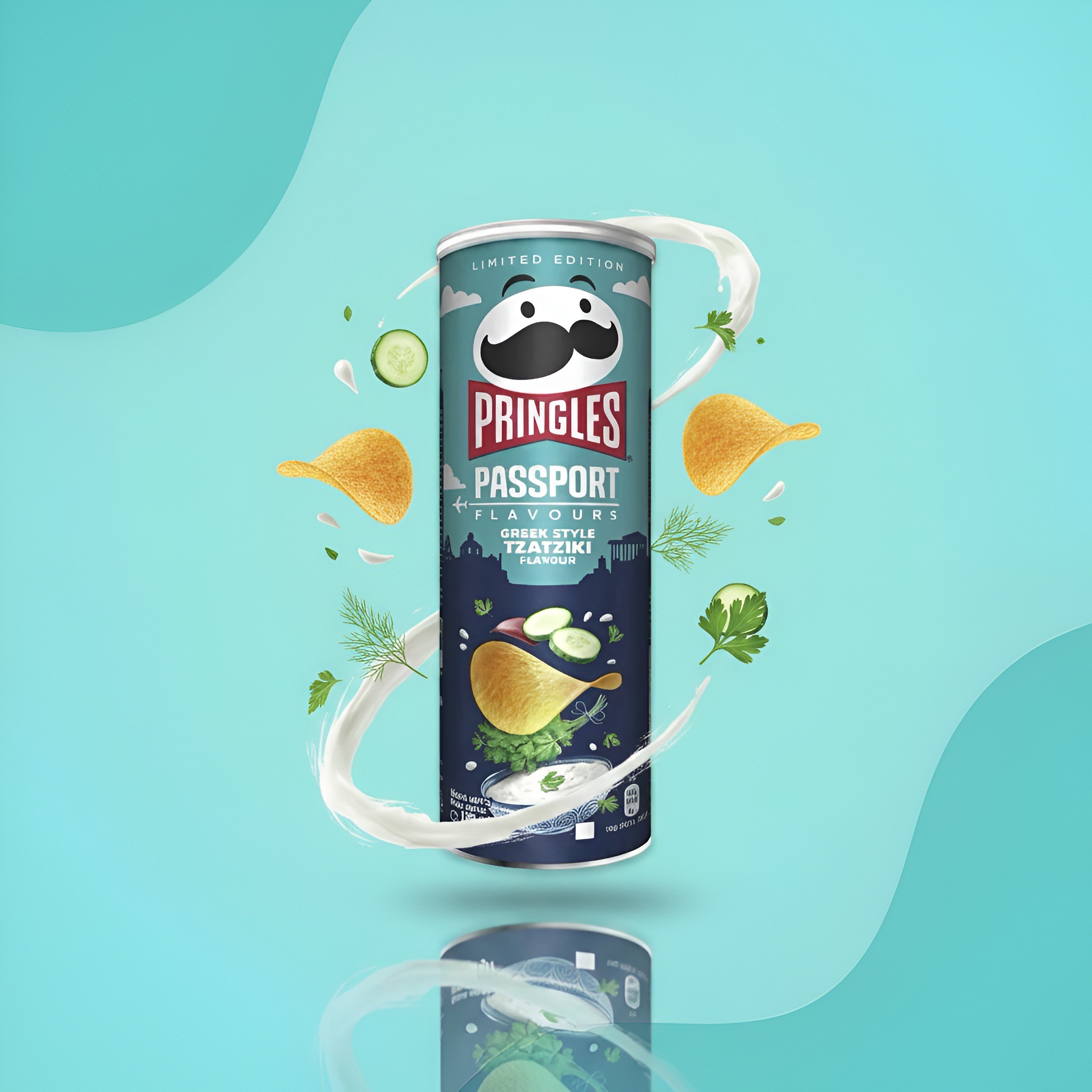 Pringles Passport Греческий дзадзики, 165 г