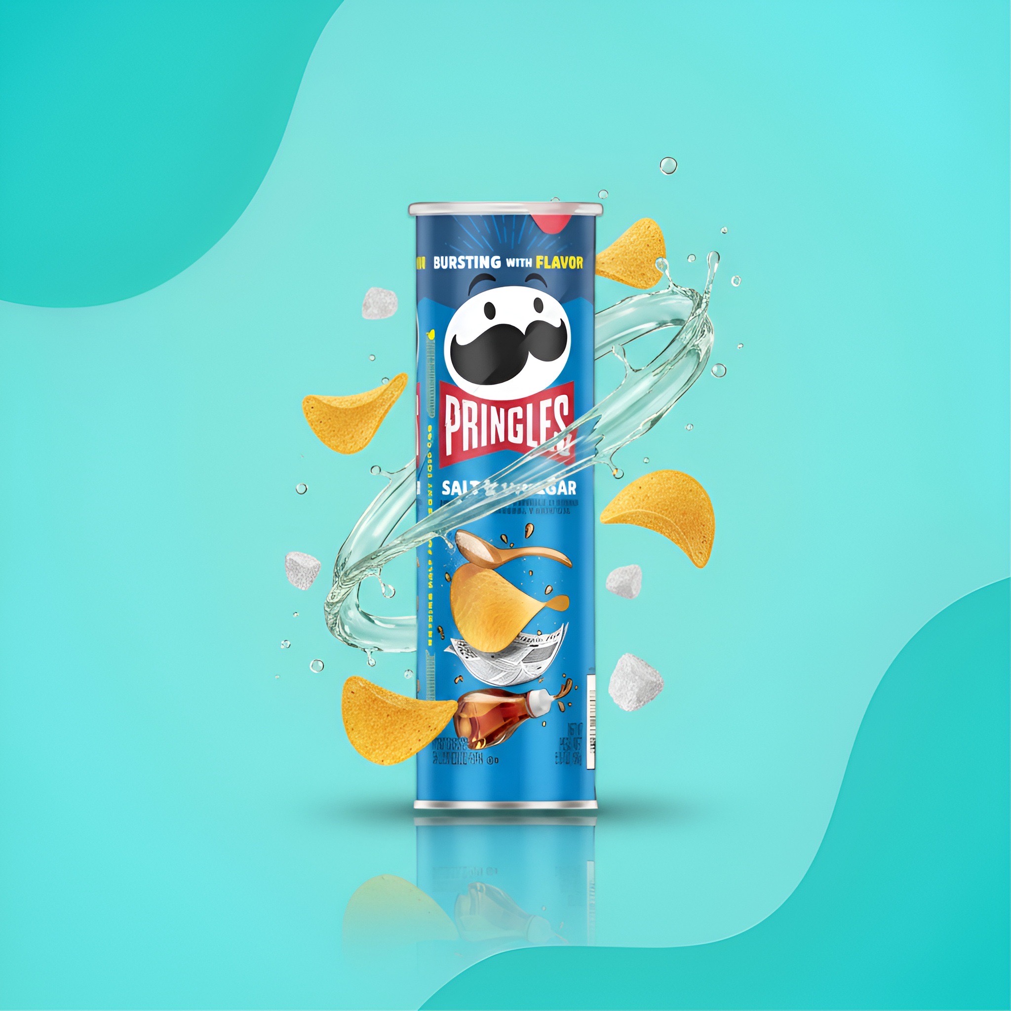 Pringles Соль и уксус, 165 г