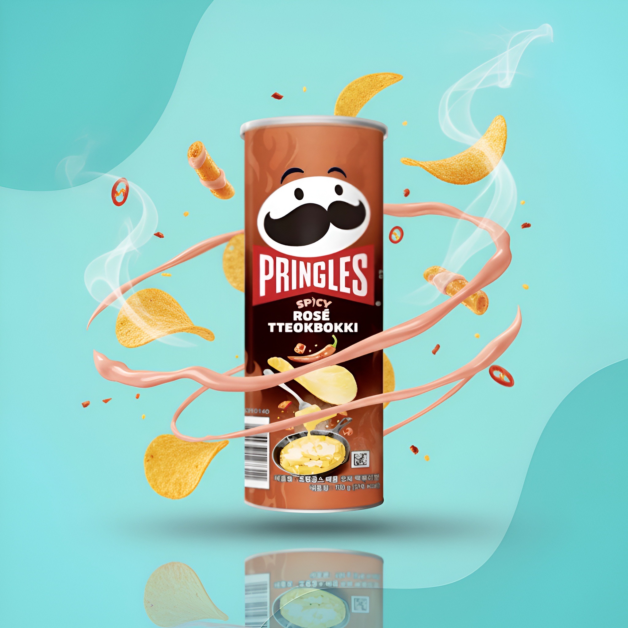 Pringles Spicy Rosé Tteokbokki острый ттокпокки 100 г