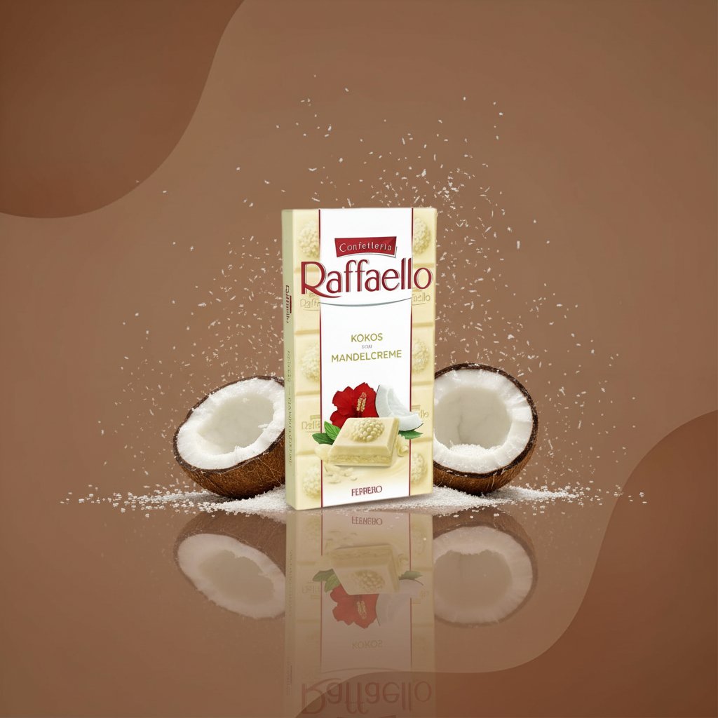 Шоколад Raffaello с кокосом и миндальным кремом 90 г