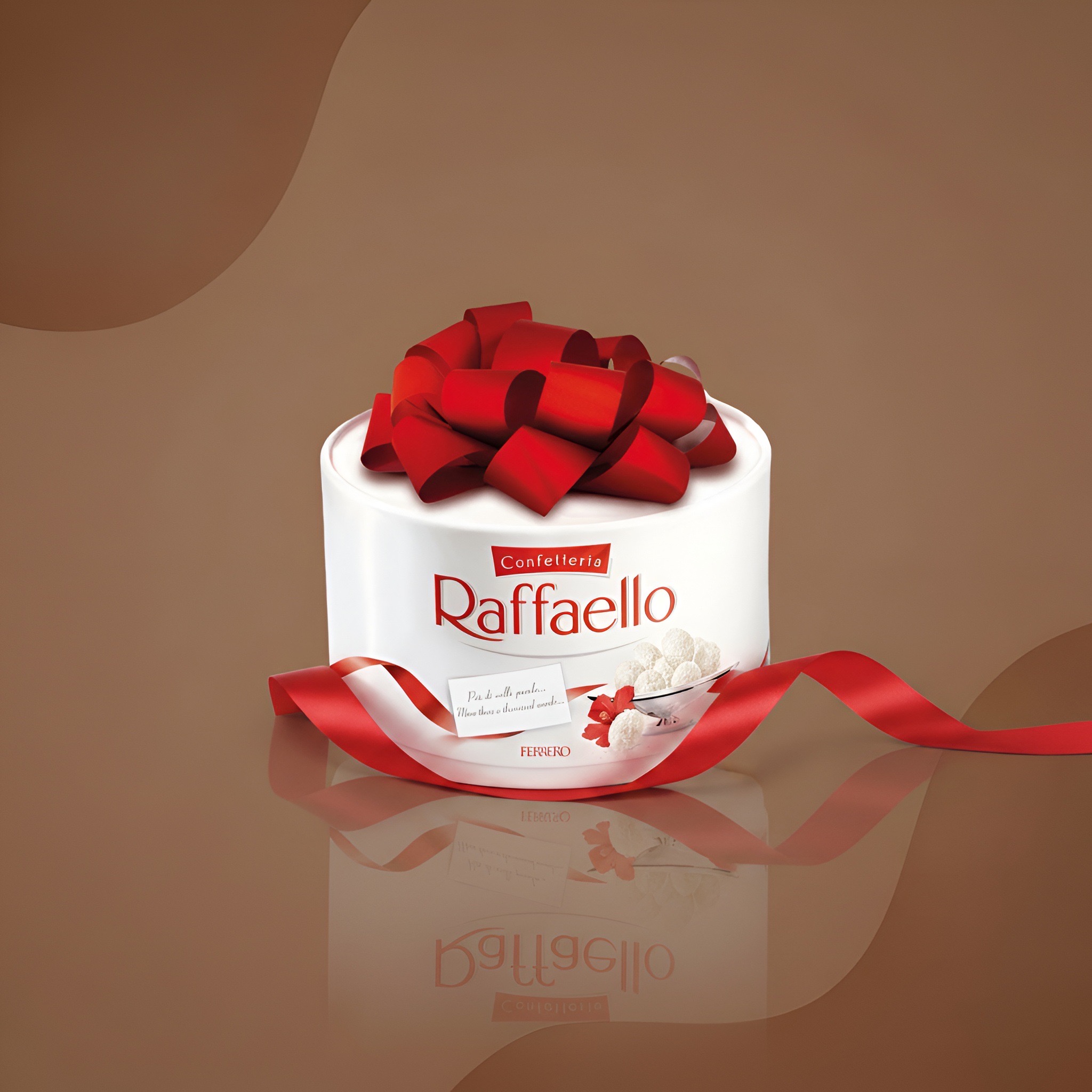 Raffaello, конфеты с миндалём и кокосом (круглая коробка), вес уточнить