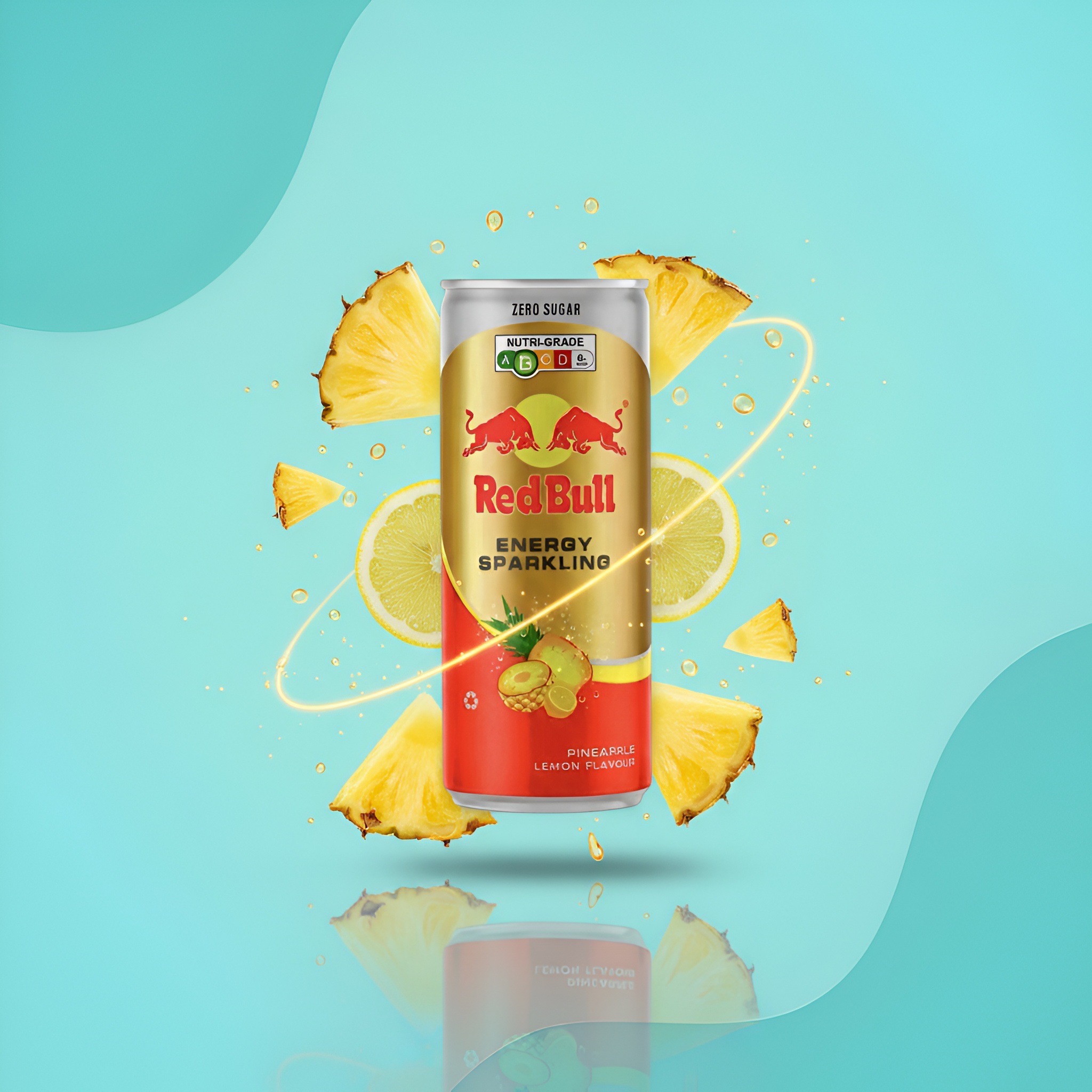 Red Bull Energy Sparkling ананас-лимон без сахара, 250 мл