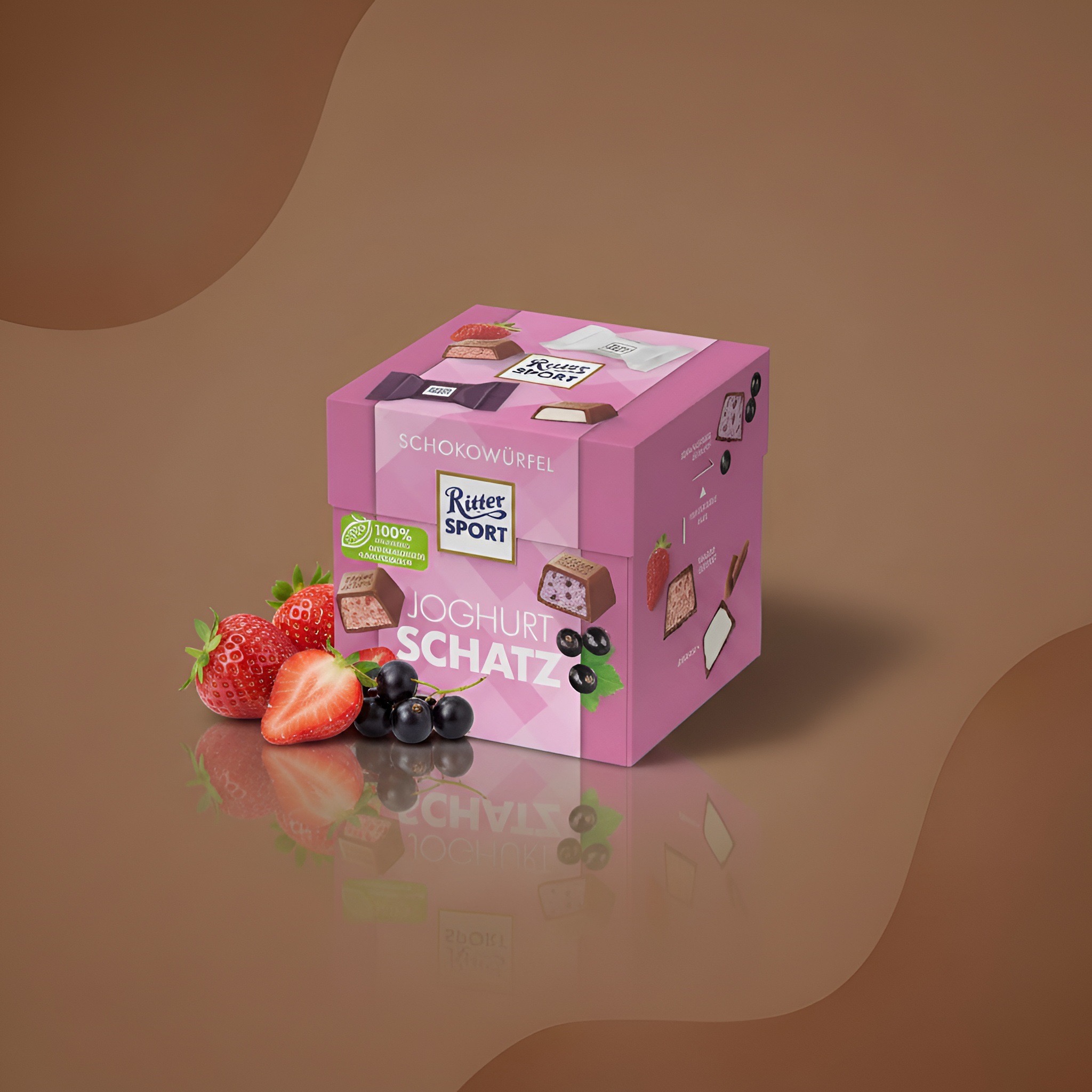 Ritter Sport Joghurt Schatz, набор шоколадных кубиков ассорти, вес уточнить