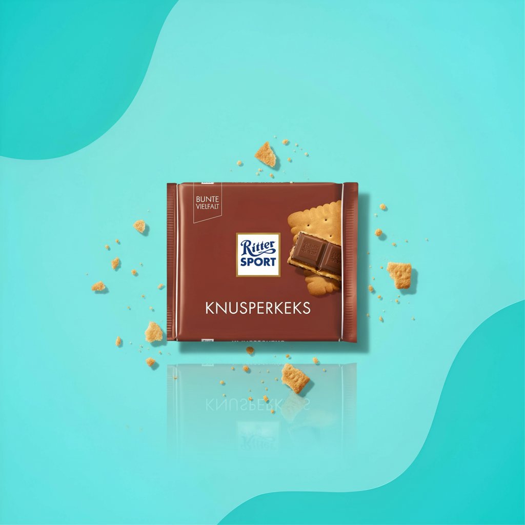 Шоколад Ritter Sport Knusperkeks молочный с печеньем 100 г