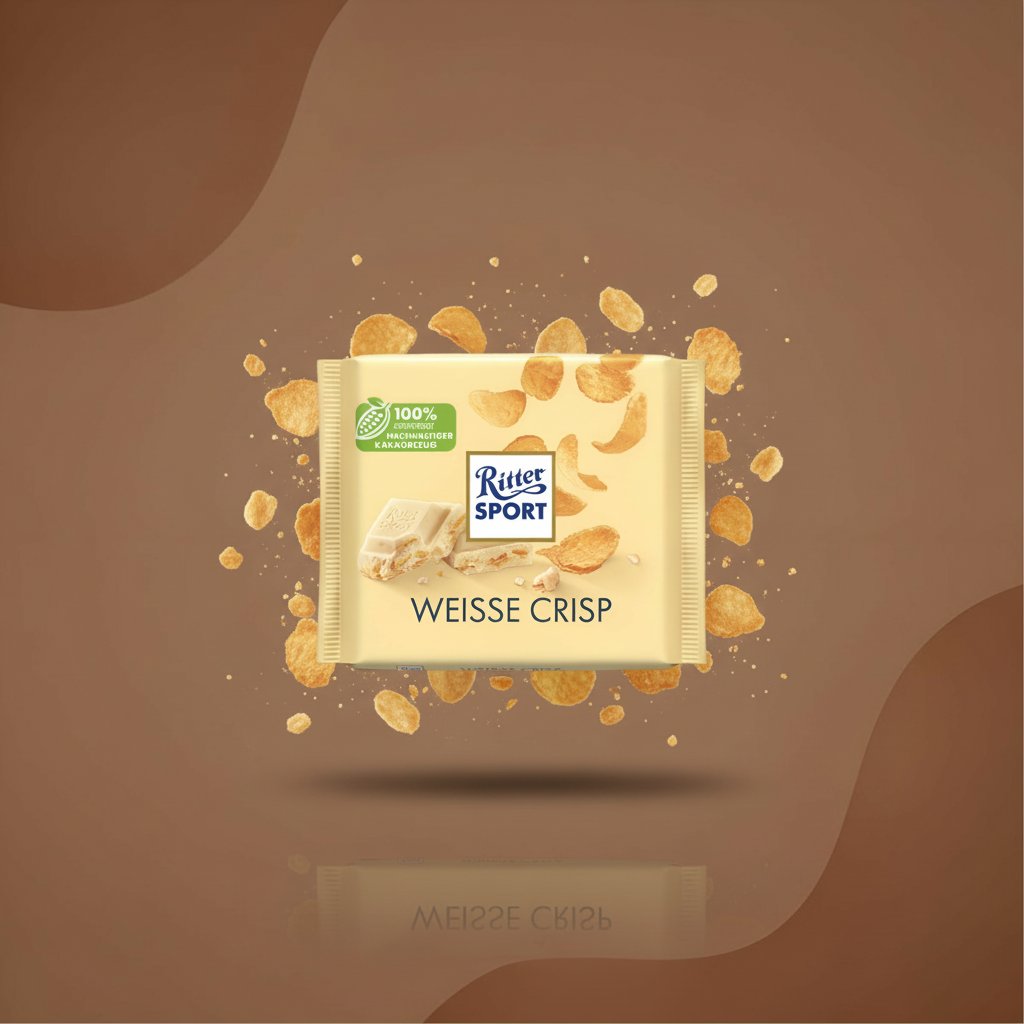 Шоколад Ritter Sport Weisse Crisp белый с хлопьями 100 г