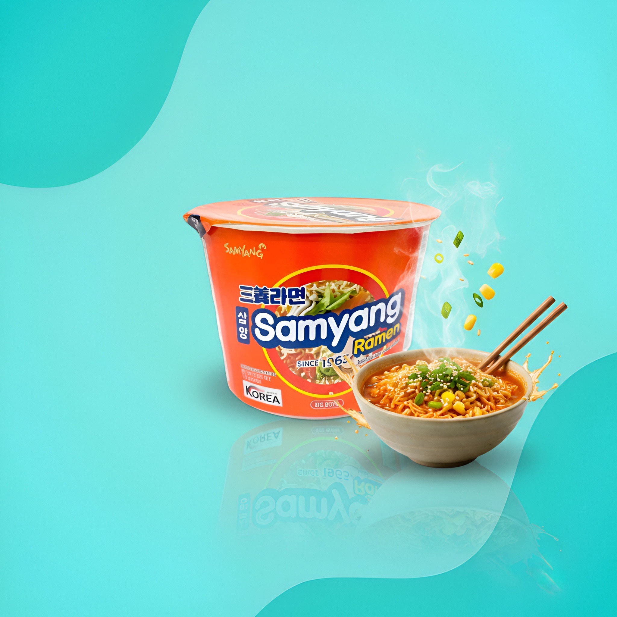 Samyang Ramen Original, корейская лапша рамен (чашка), 110 г (вес уточнить)