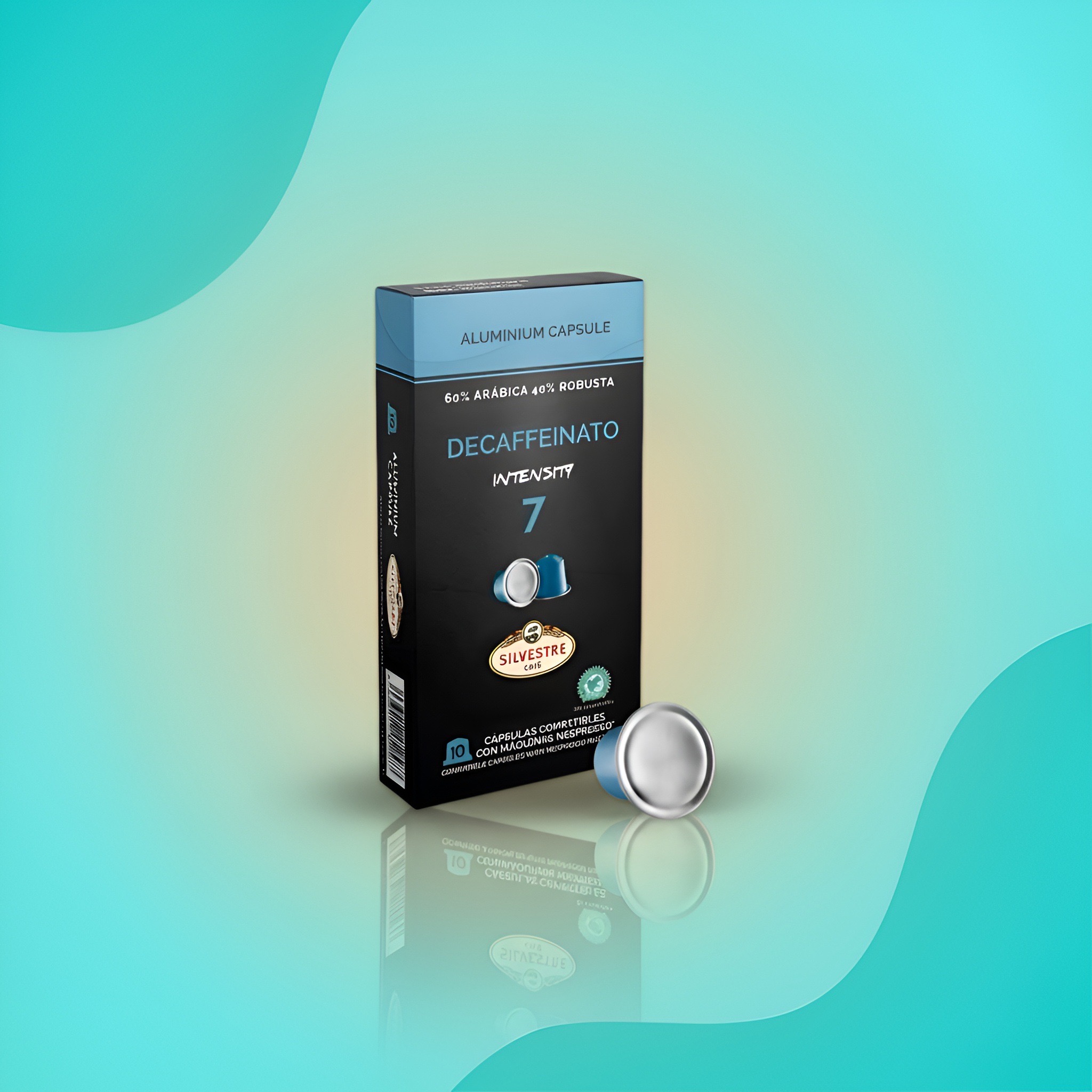Кофе в капсулах Caffè Decaffeinato (без кофеина), интенсивность 7, 10 капсул