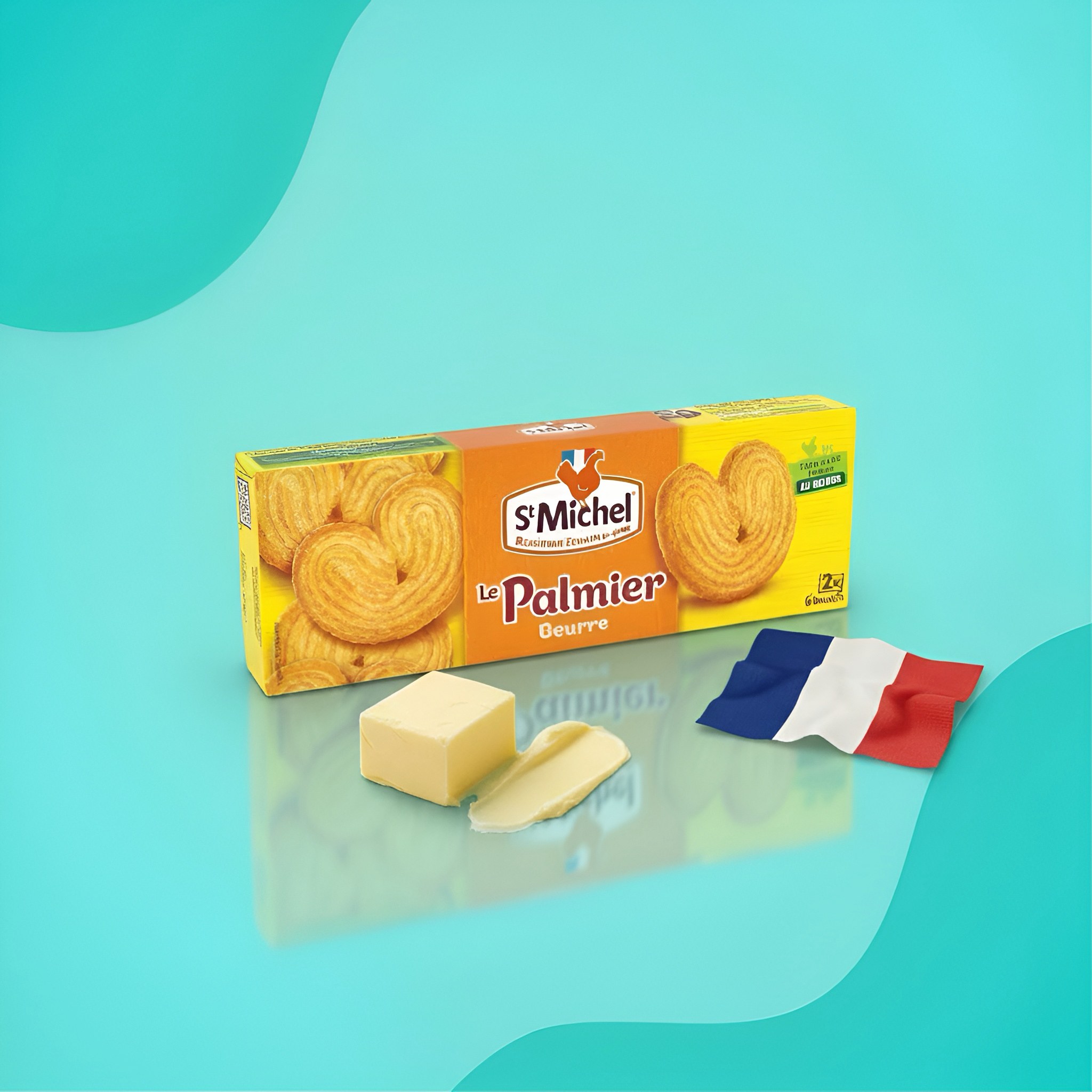 Печенье St Michel Le Palmier «ушки» сливочное 87 г