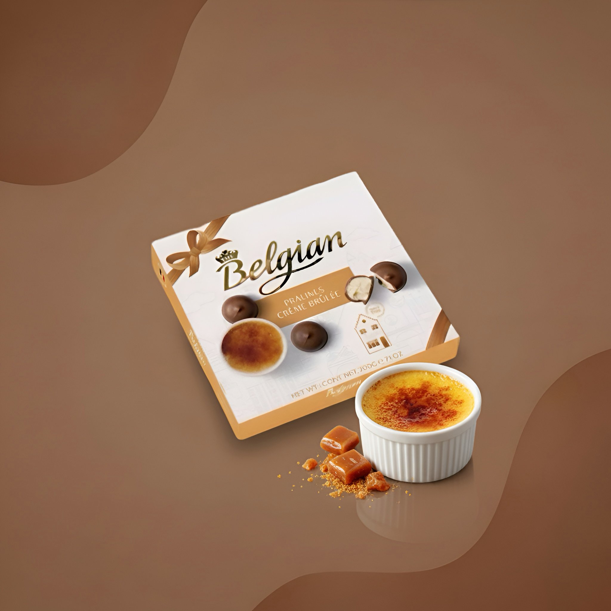 Конфеты The Belgian Pralines Crème Brûlée крем-брюле 200 г