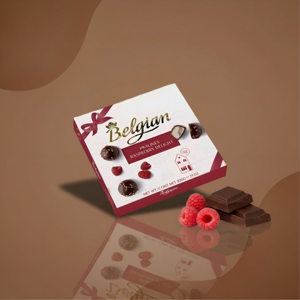 Конфеты The Belgian Pralines Raspberry Delight с малиной 200 г