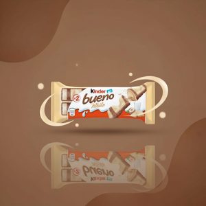 Батончик Kinder Bueno White белый с молочно-ореховой начинкой 39 г