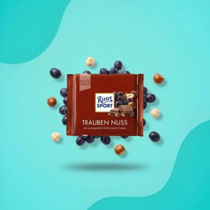 Шоколад Ritter Sport Trauben-Nuss молочный с изюмом и фундуком 100 г