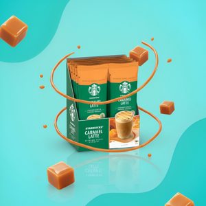 Кофейный напиток Caramel Latte (растворимый, саше), 230 г (10 саше)